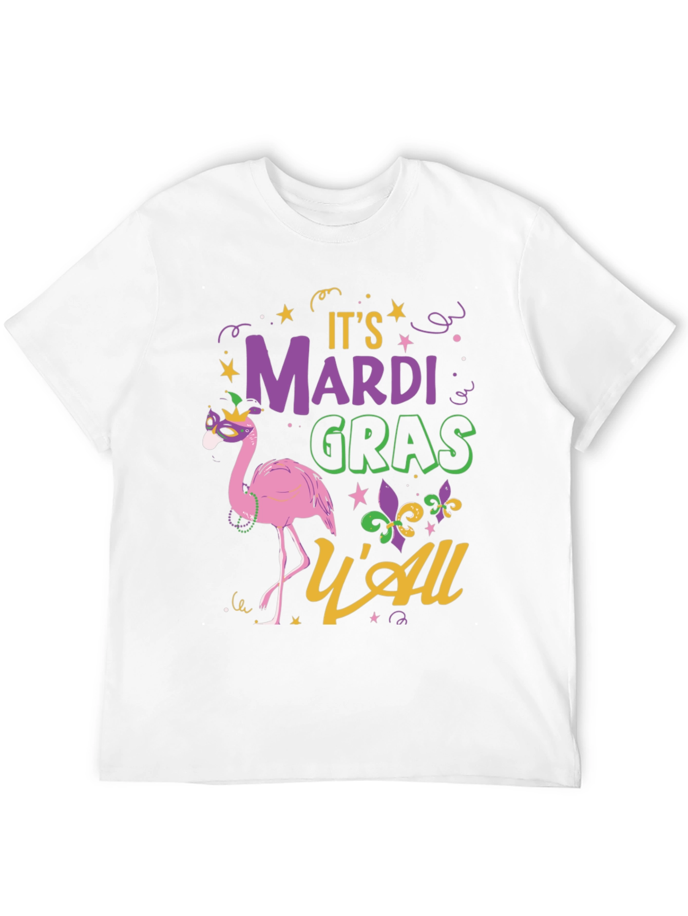 Mardi Gras Flamingo Tee