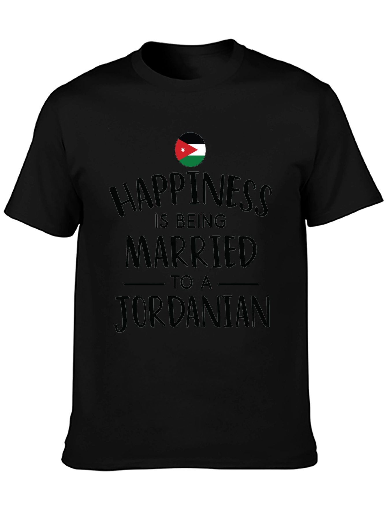 Happiness Jordan T-Shirt - Black