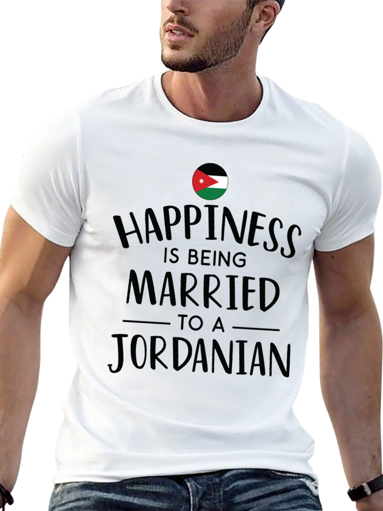 Happiness Jordan T-Shirt - Black