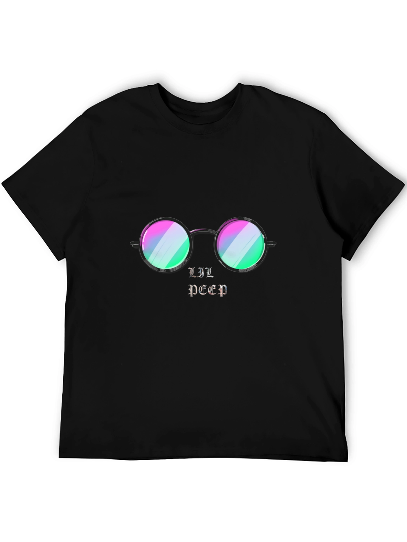 Lil Peep Graphic Print Black T-Shirt