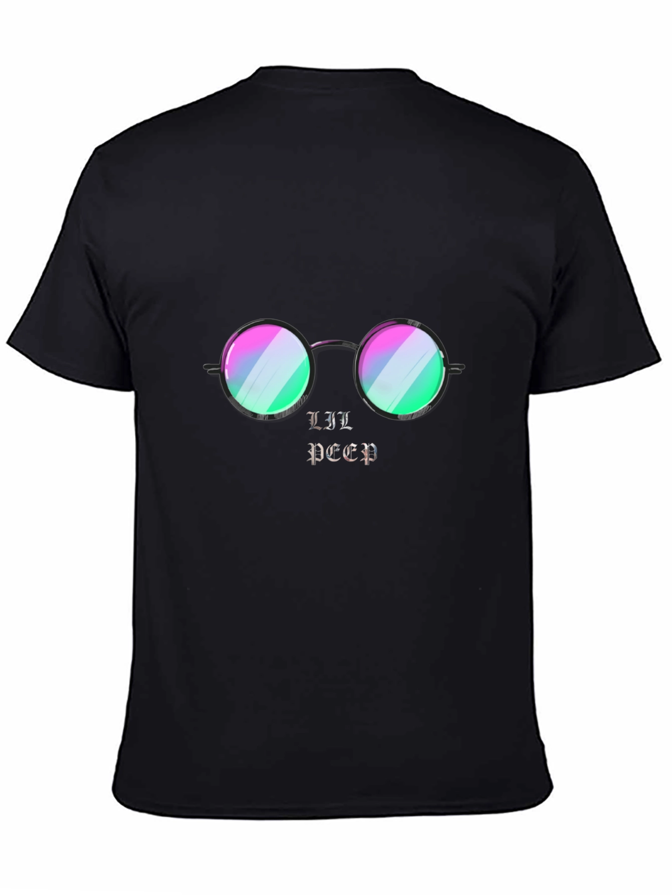 Lil Peep Graphic Print Black T-Shirt