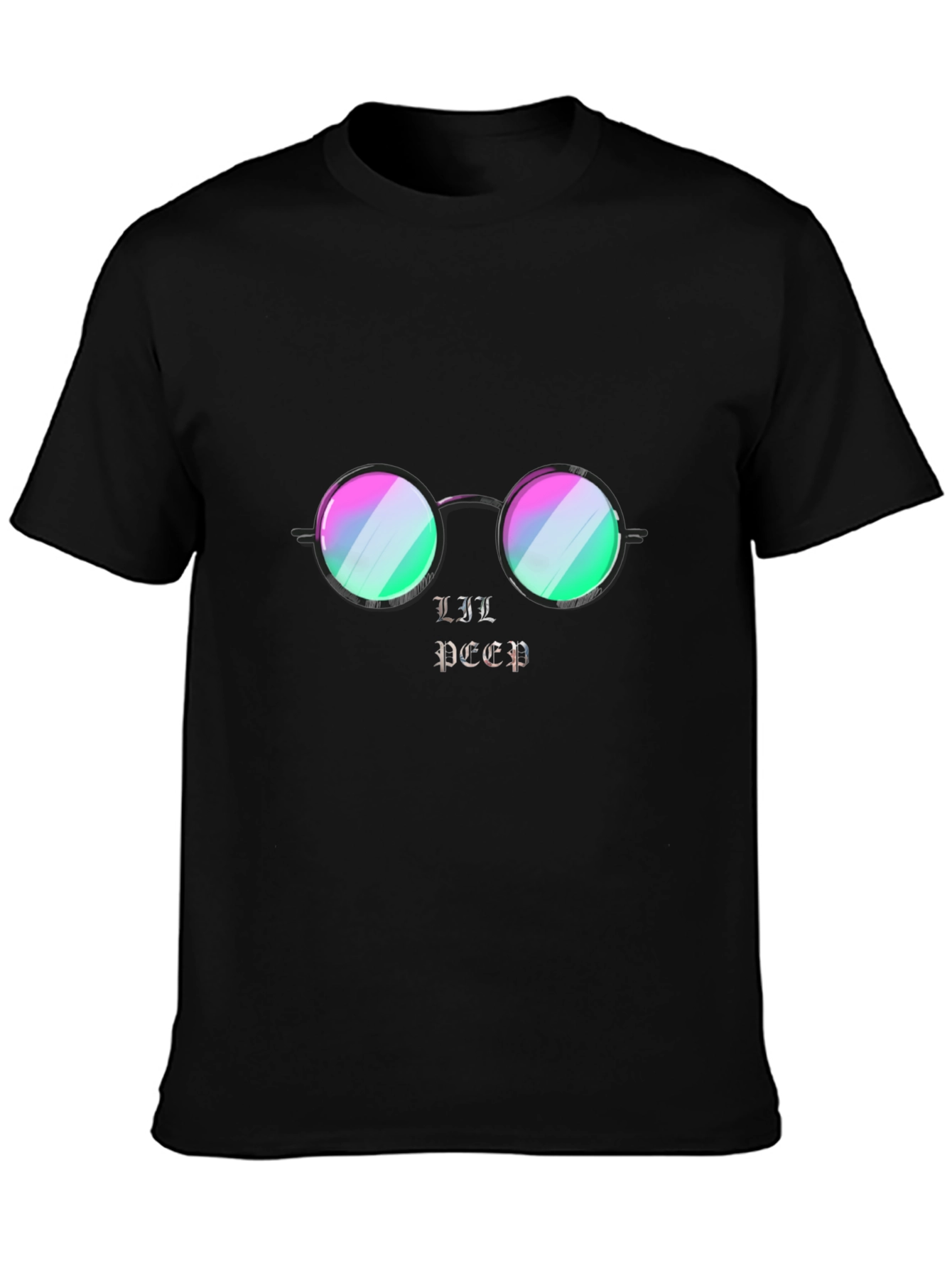 Lil Peep Graphic Print Black T-Shirt