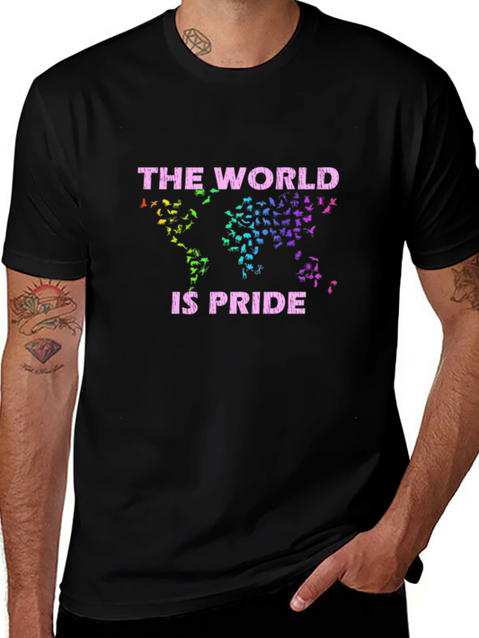 The World is Pride Black Graphic Tee