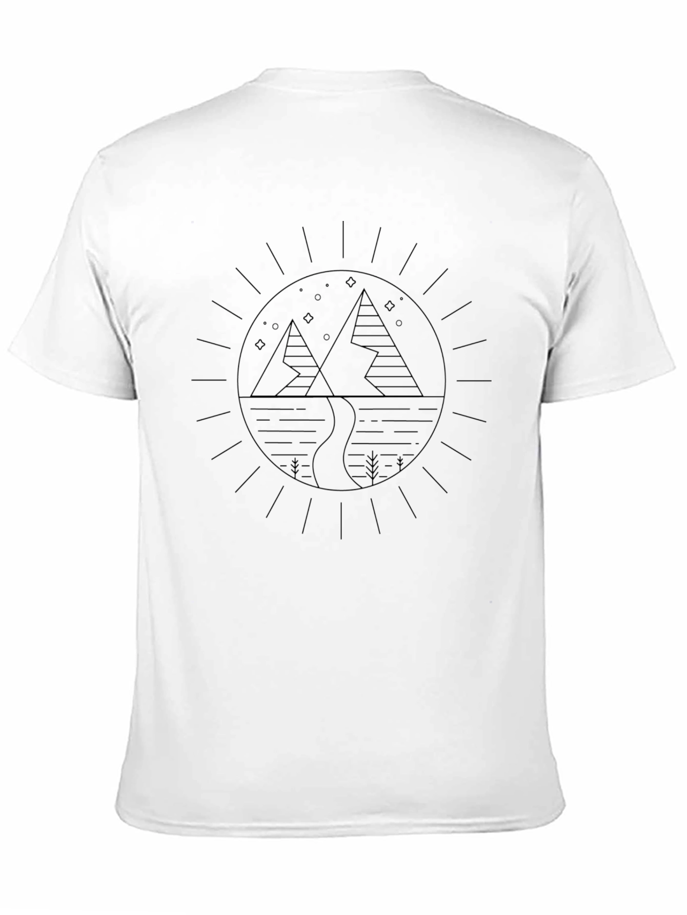 Mountain Graphic Black T-Shirt - Outdoor Adventure