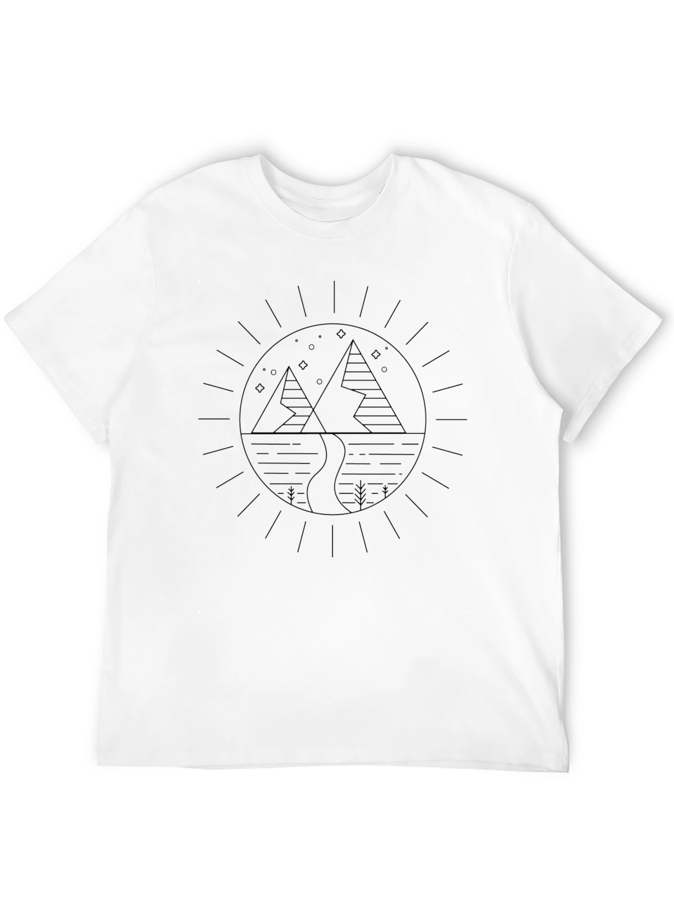 Mountain Graphic Black T-Shirt - Outdoor Adventure
