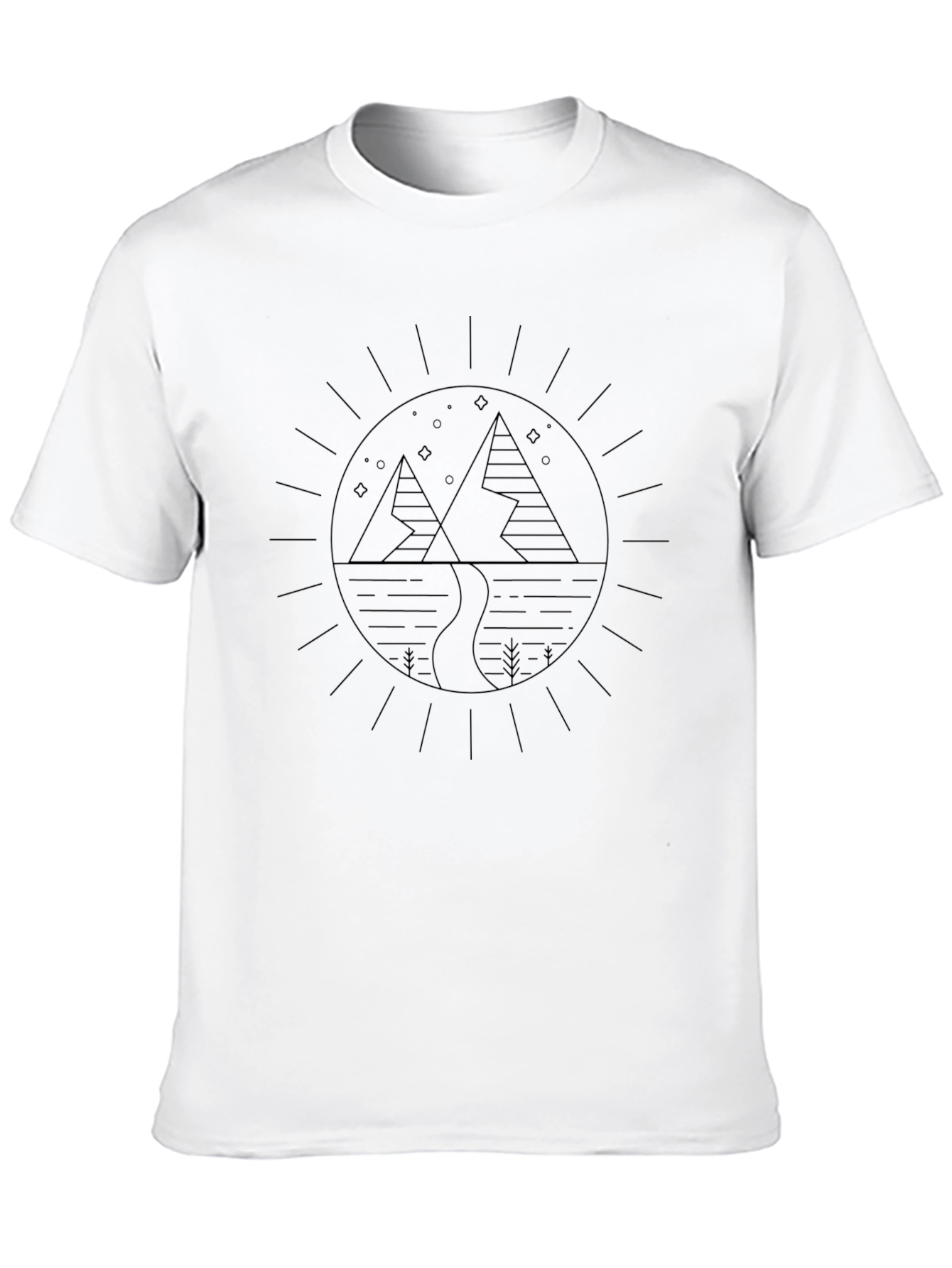 Mountain Graphic Black T-Shirt - Outdoor Adventure