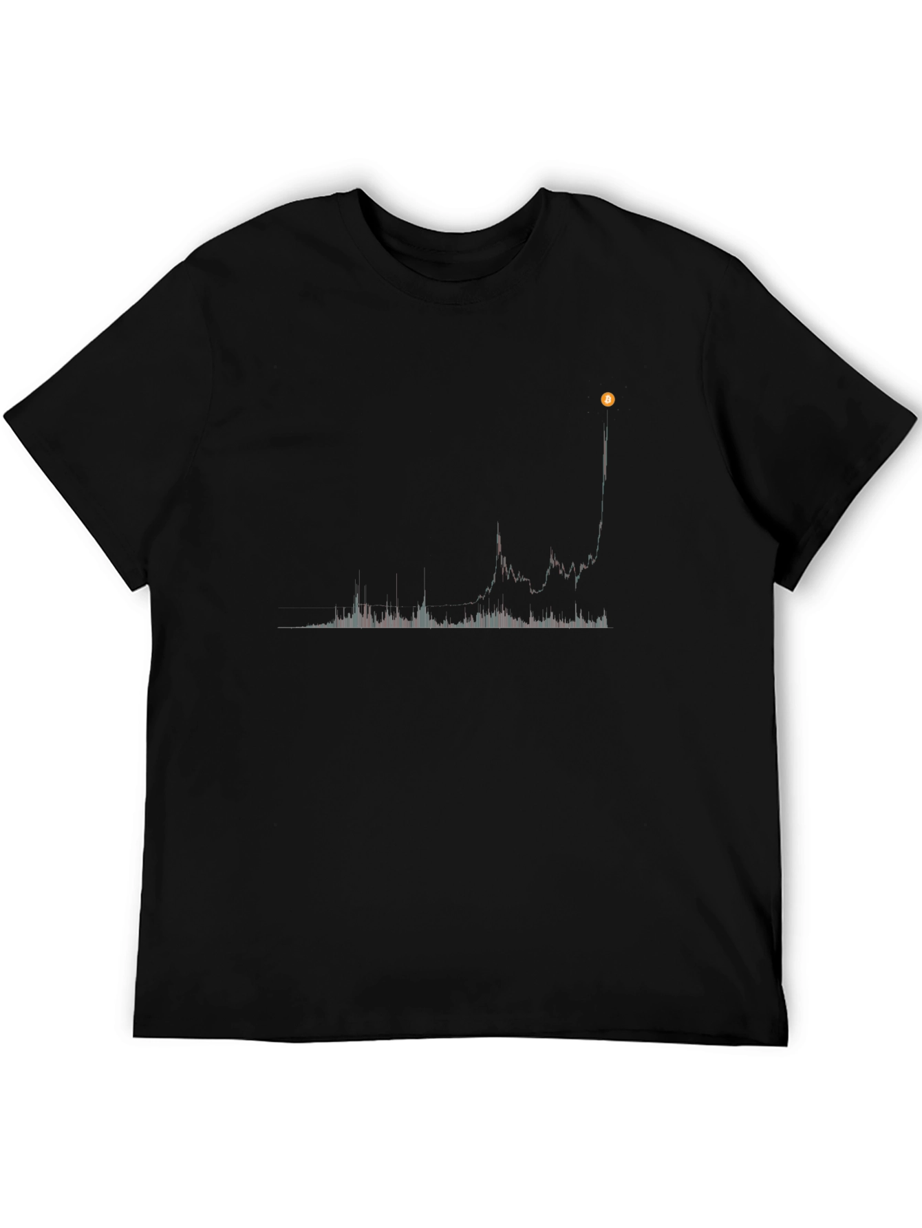 Bitcoin Chart Black Tee - Crypto Trend