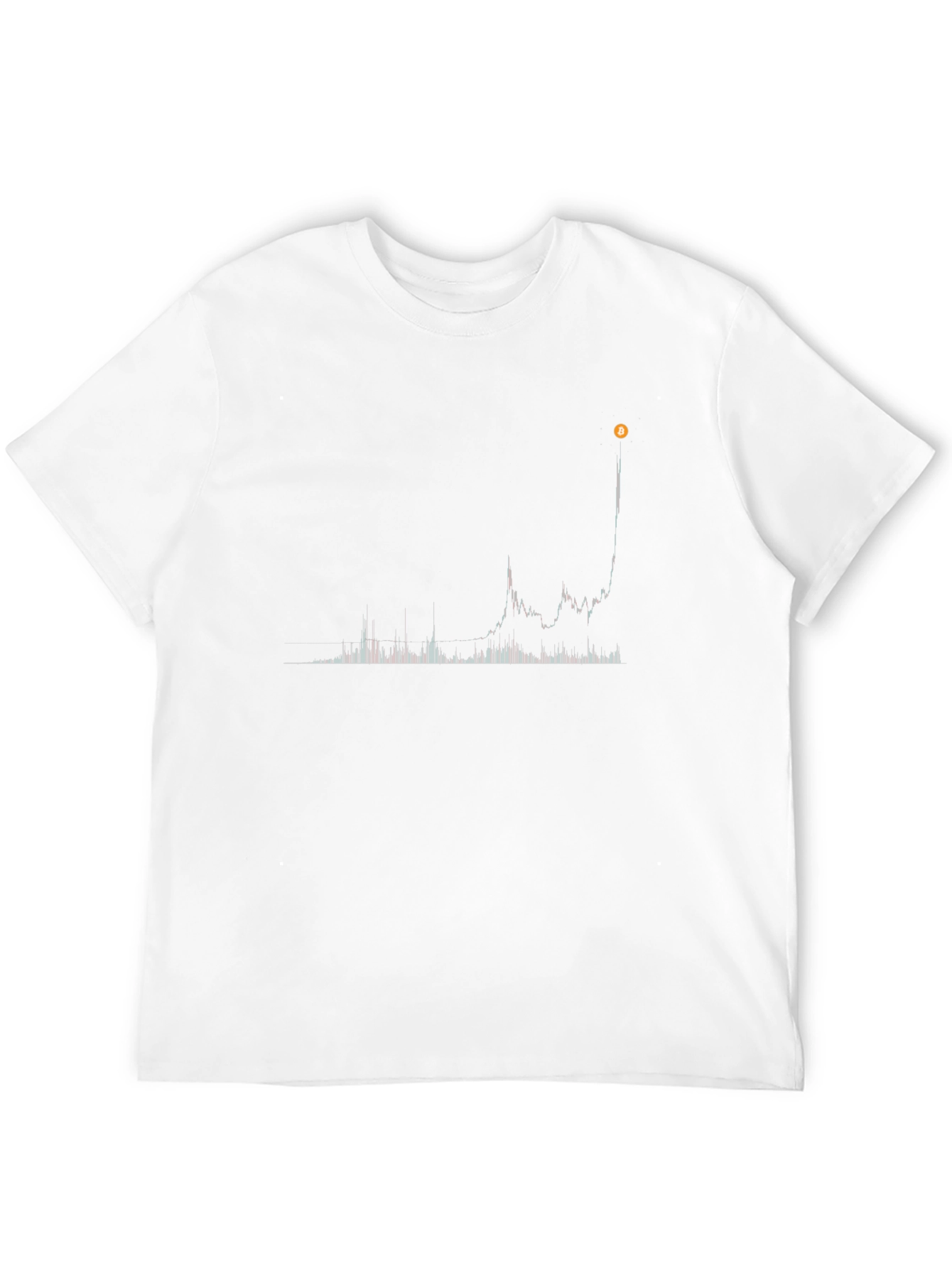 Bitcoin Chart Black Tee - Crypto Trend