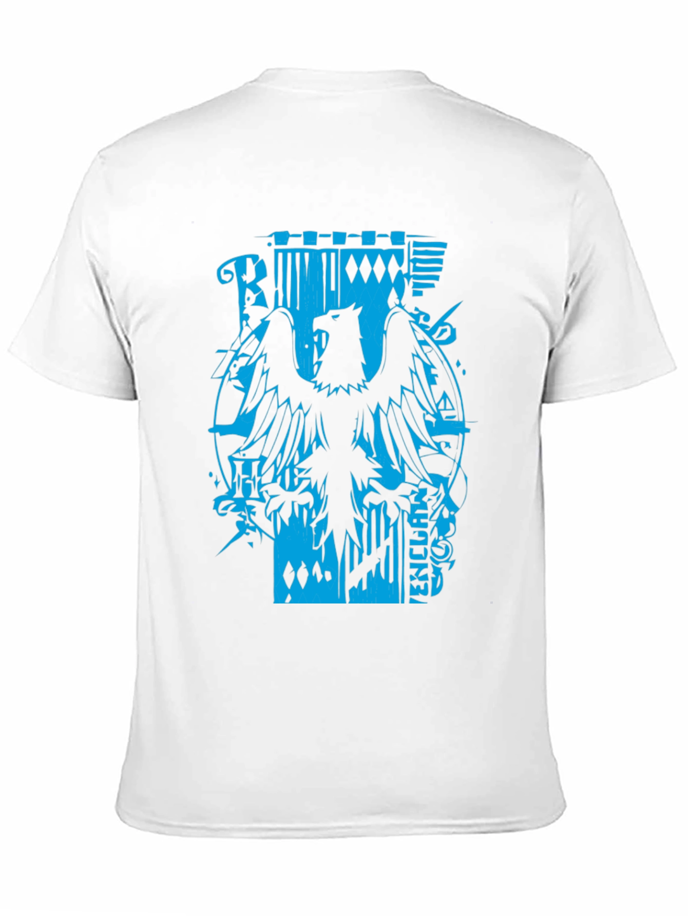 Mens Black Graphic Tee - Eagle Print