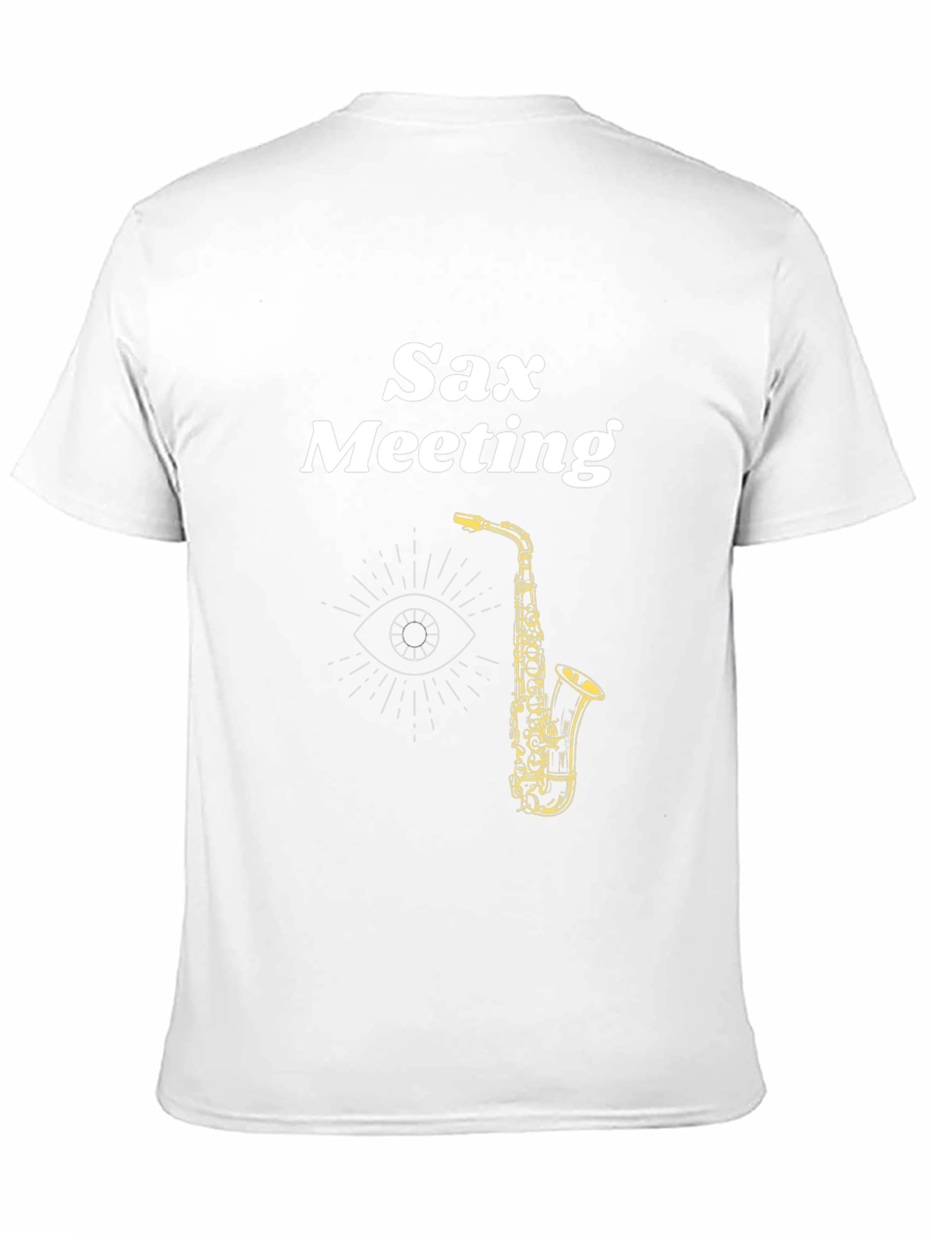 Sax Meeting Black Graphic Tee - Cool Musician T-Shirt