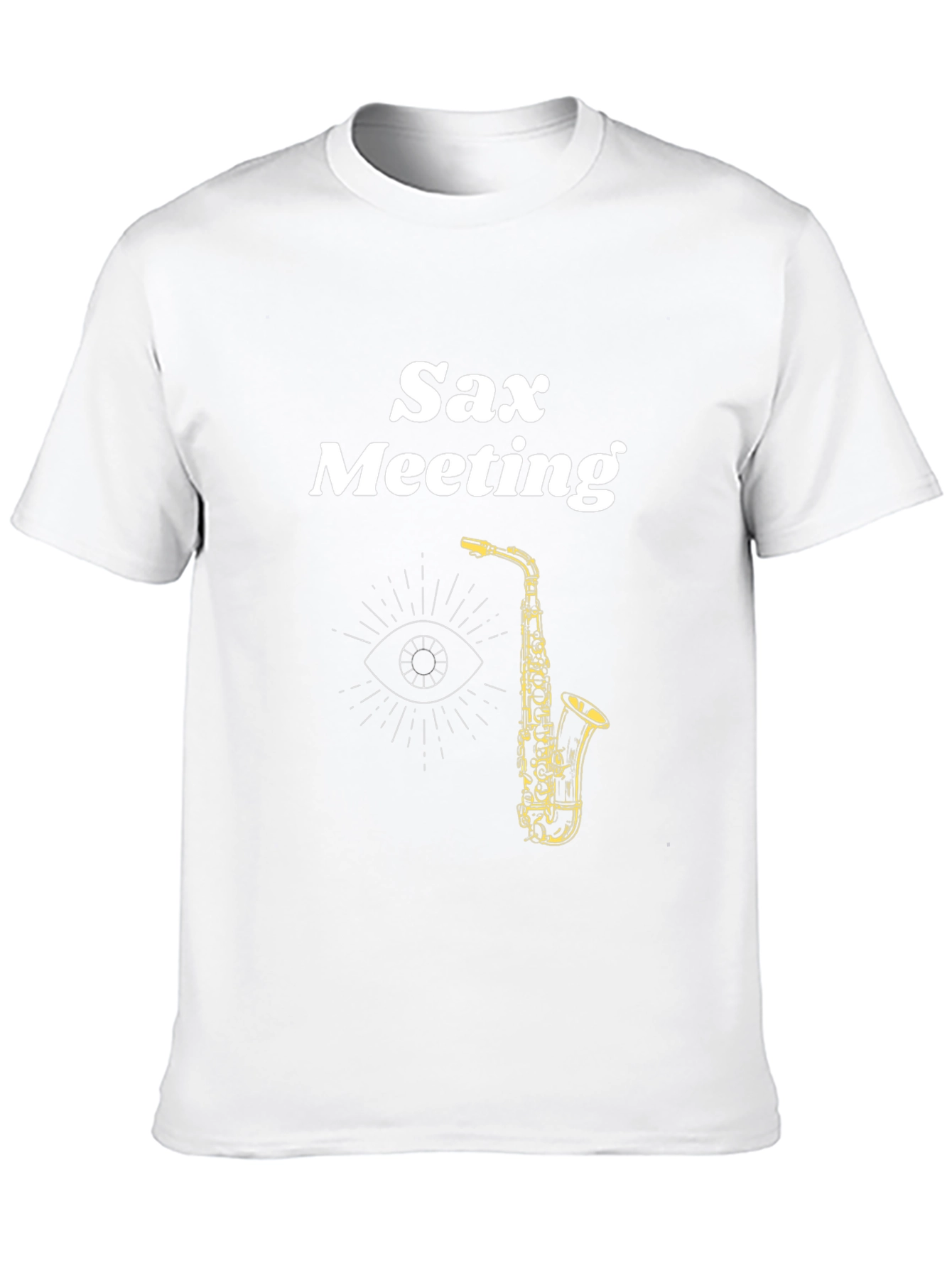 Sax Meeting Black Graphic Tee - Cool Musician T-Shirt
