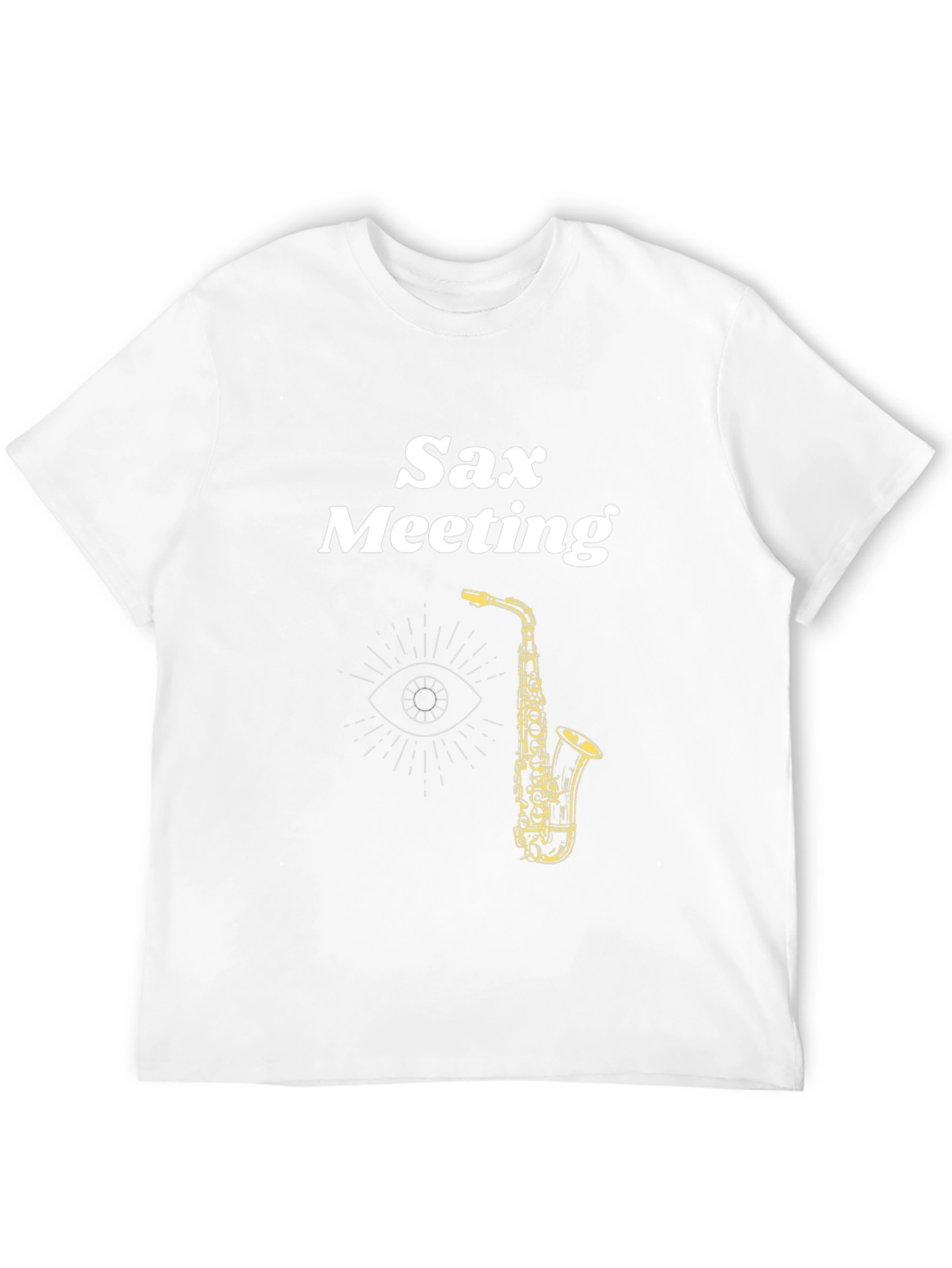 Sax Meeting Black Graphic Tee - Cool Musician T-Shirt