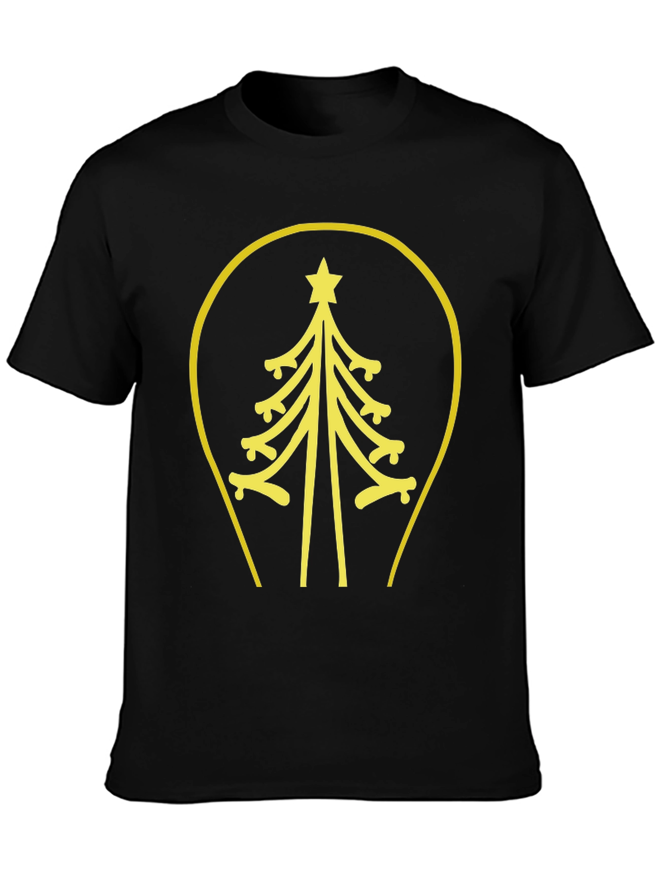 Minimalist Christmas Tree Graphic Tee