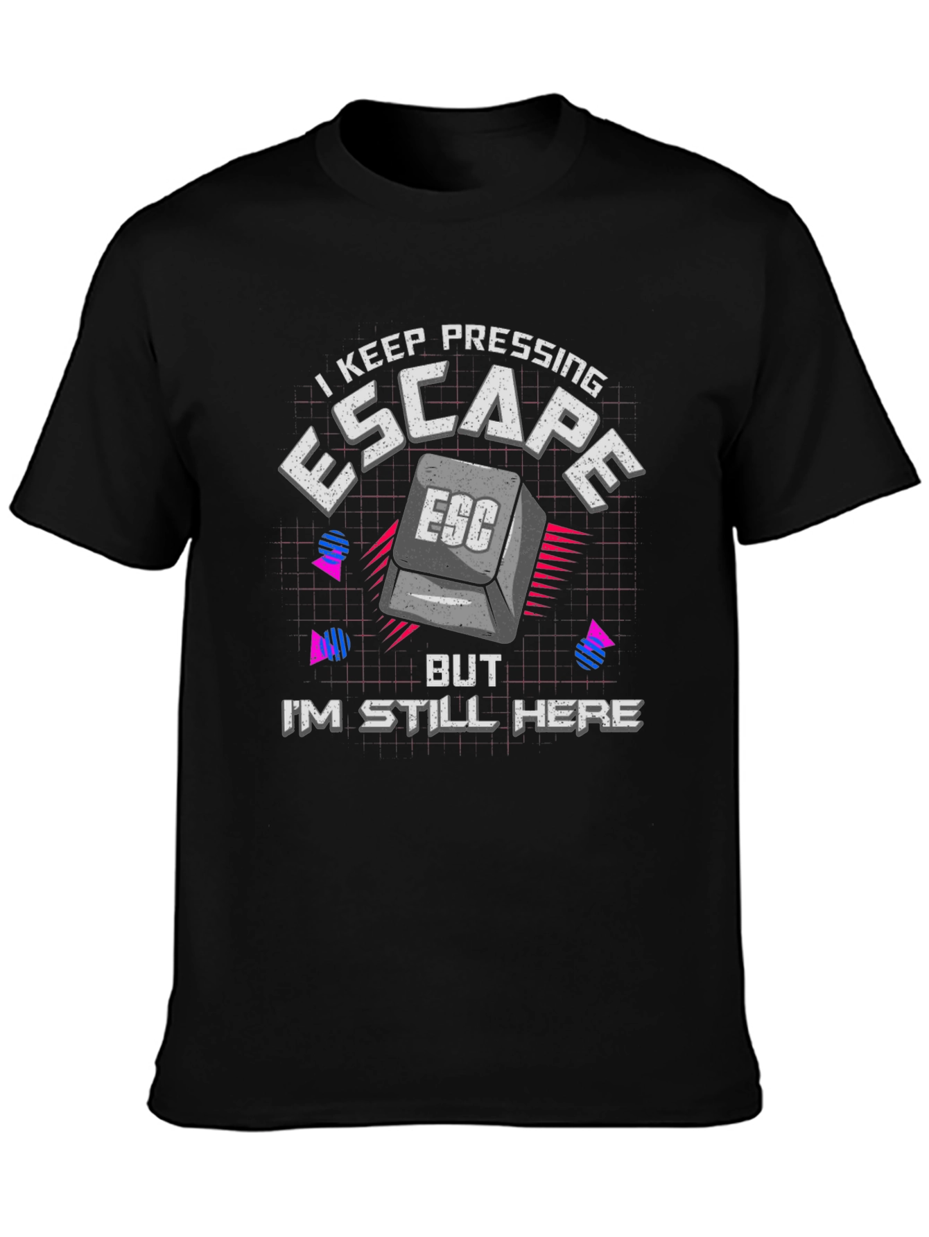 Escape Button Graphic Tee - Gamer Humor T-Shirt