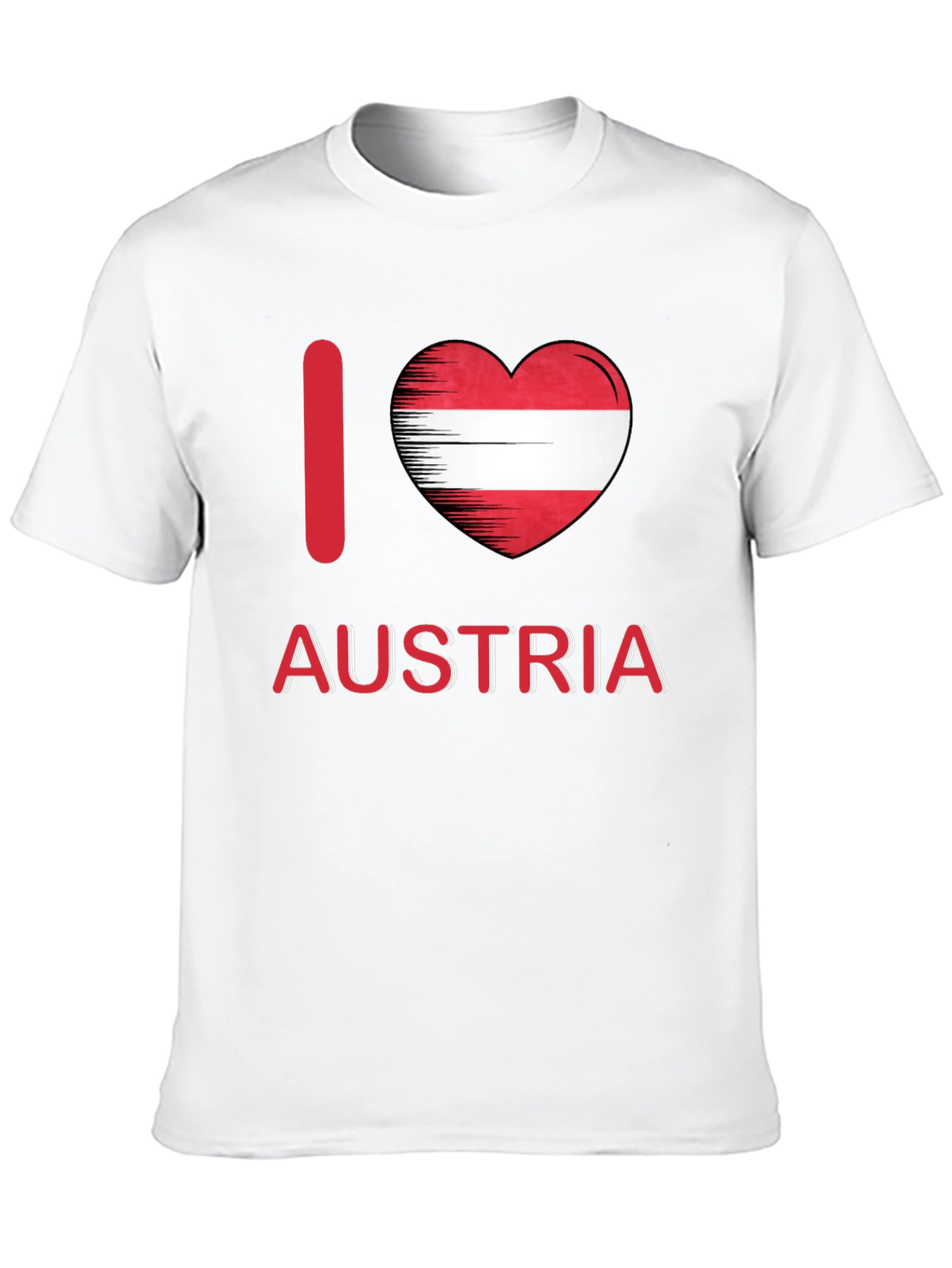 I Love Austria Flag Heart T-Shirt