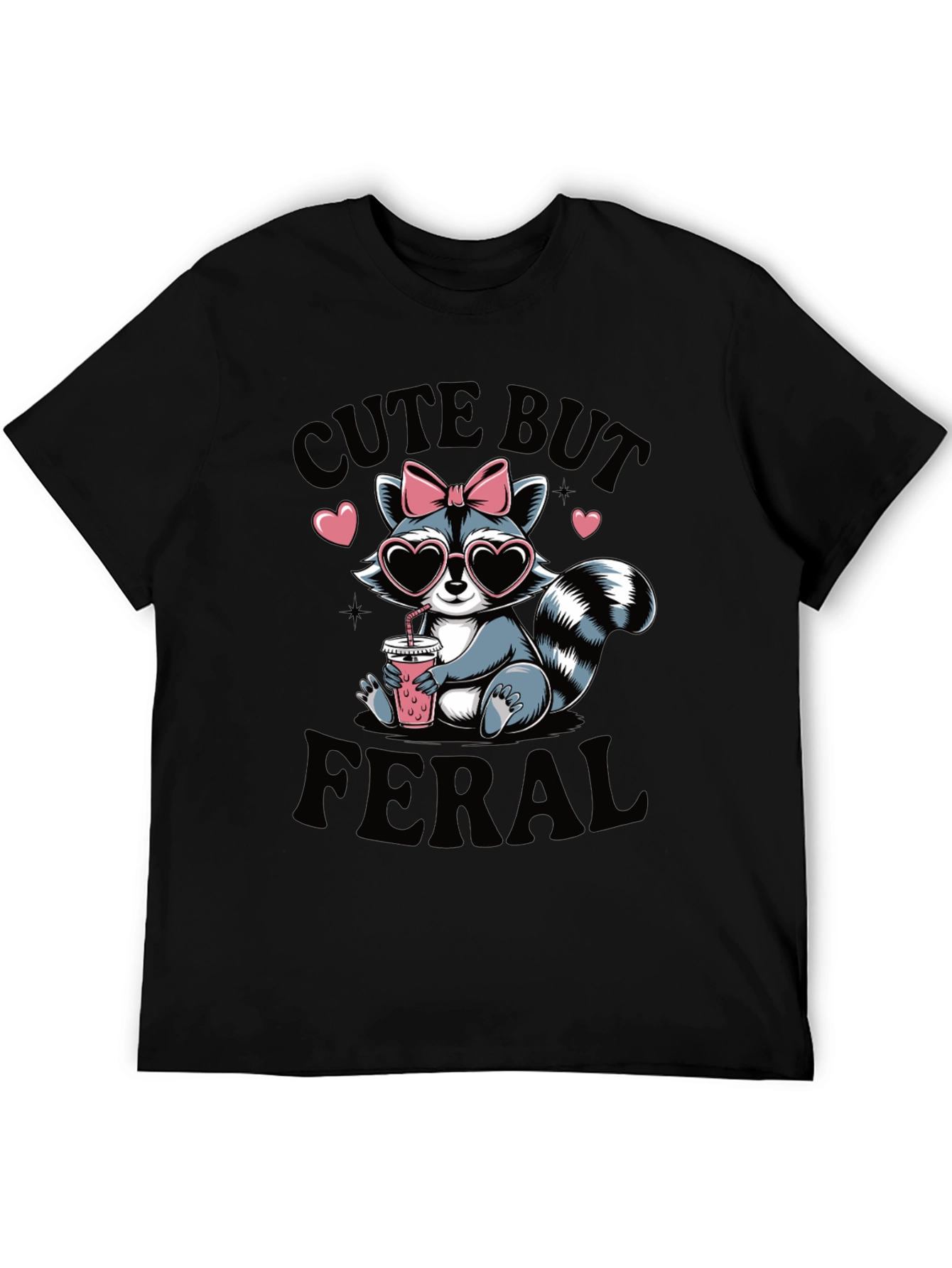 Cute But Feral Raccoon T-Shirt