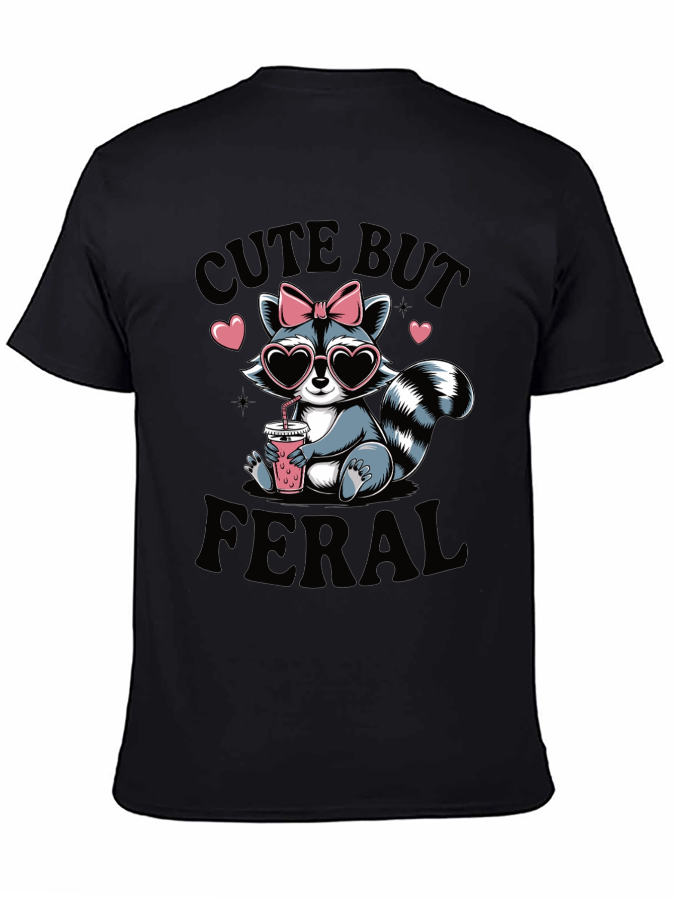 Cute But Feral Raccoon T-Shirt