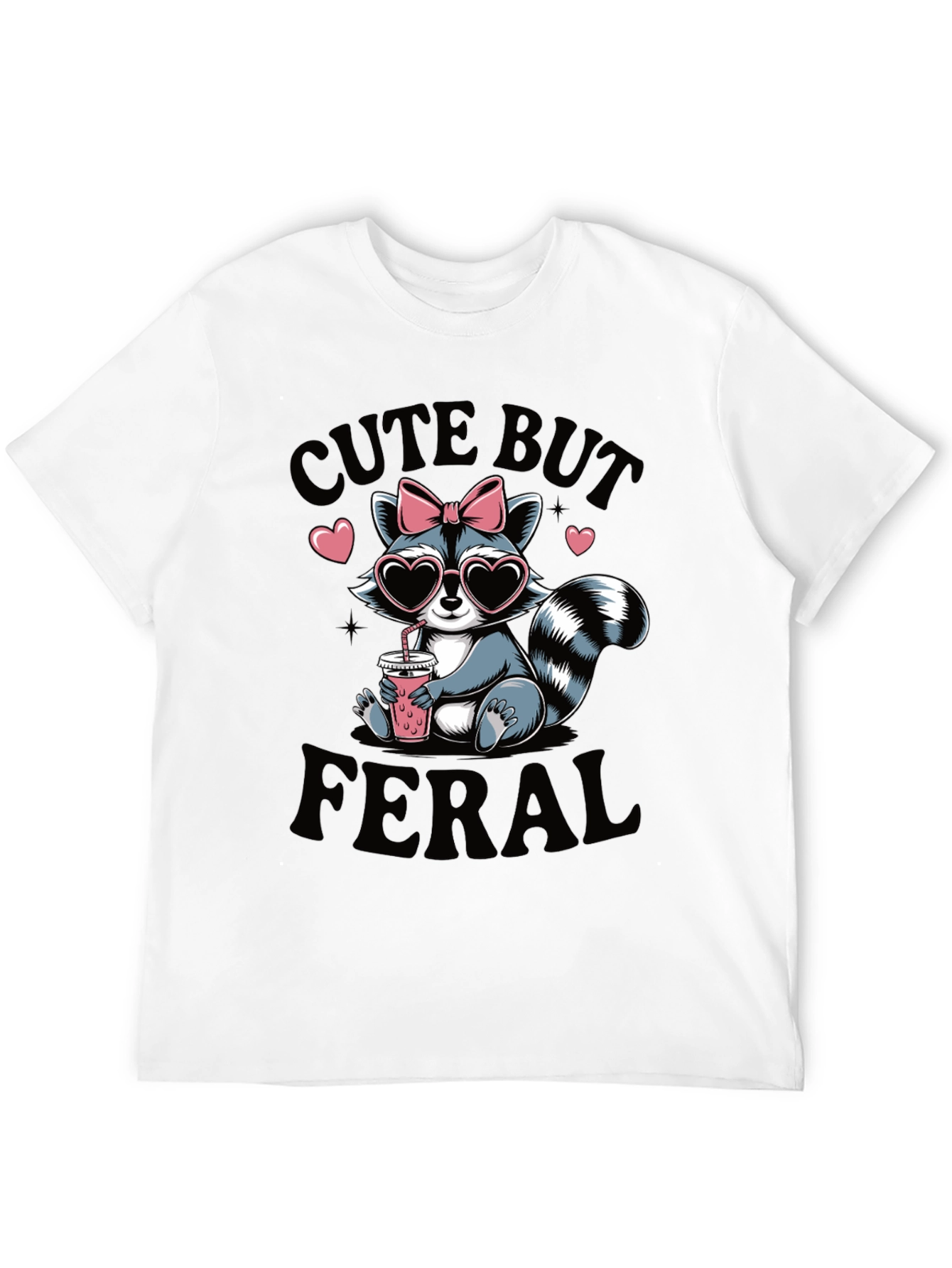 Cute But Feral Raccoon T-Shirt