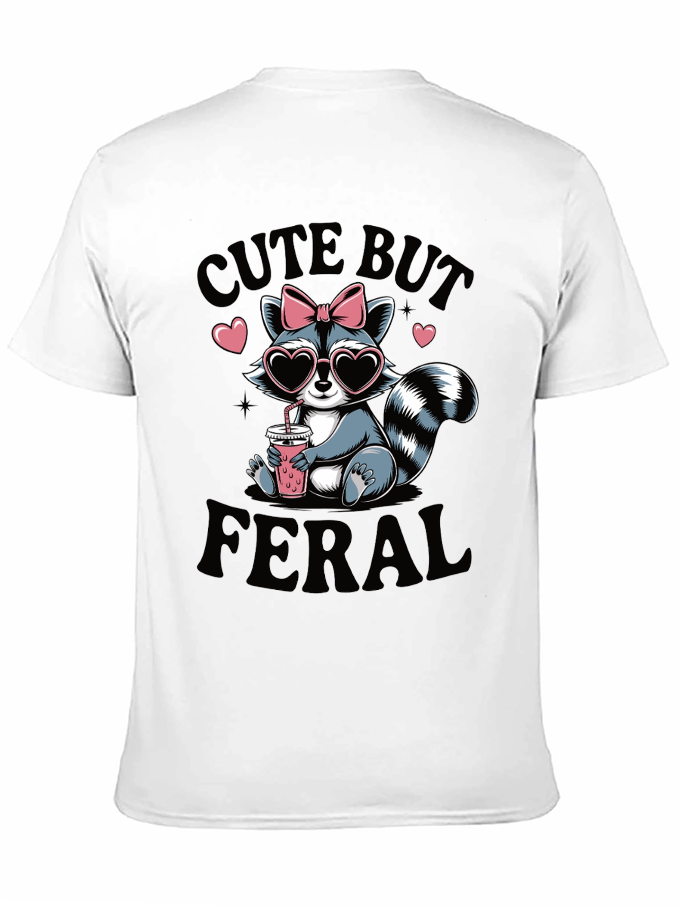 Cute But Feral Raccoon T-Shirt