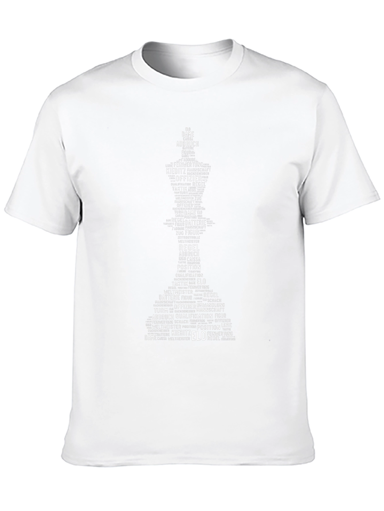 Chess Word Art T-Shirt - Unique Graphic Tee