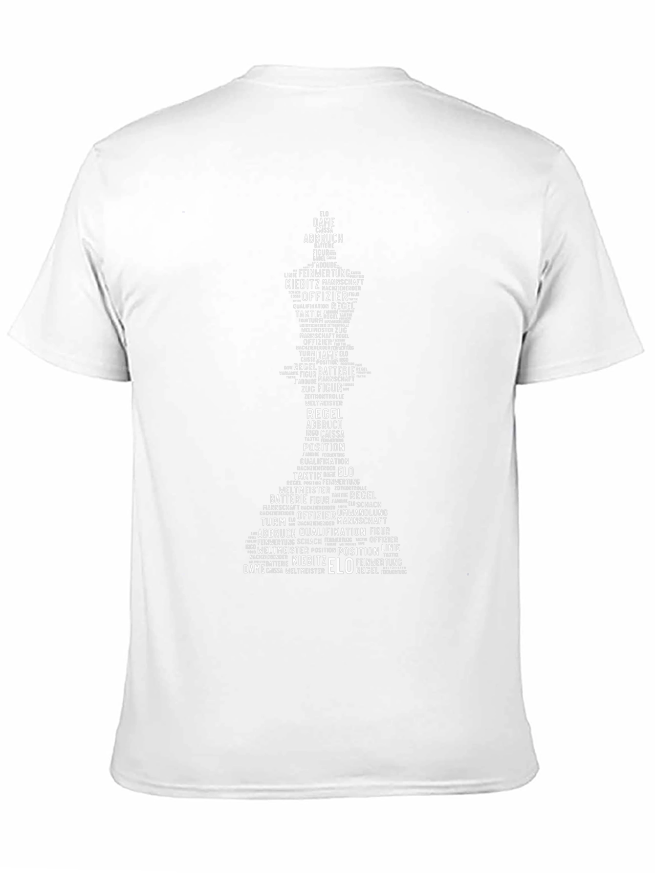 Chess Word Art T-Shirt - Unique Graphic Tee