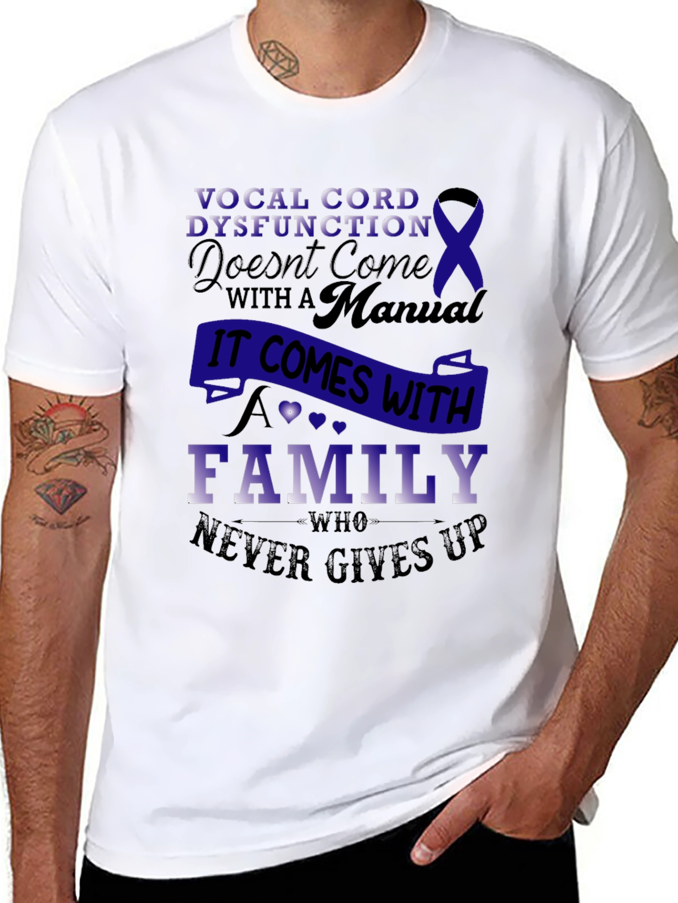 Vocal Cord Dysfunction Awareness T-Shirt