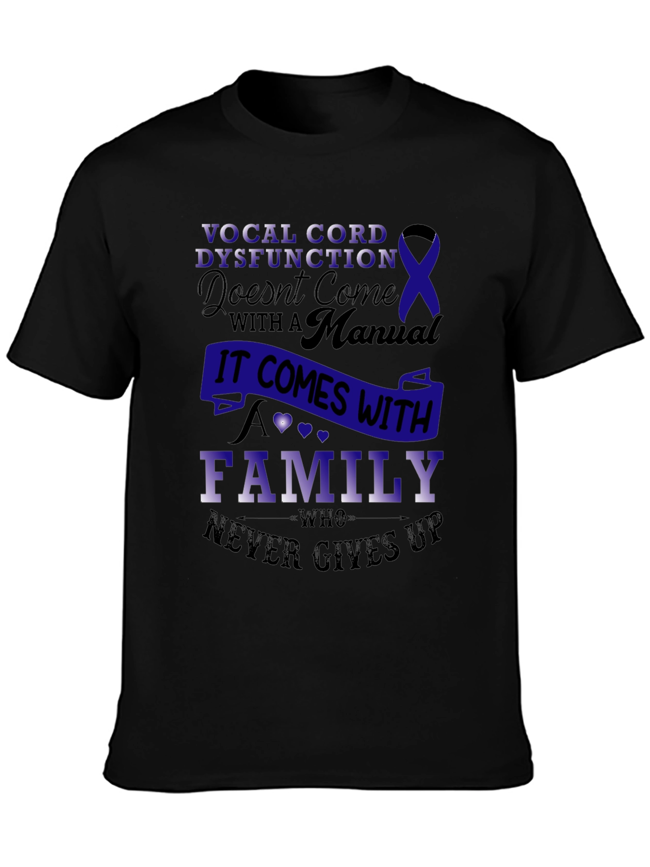 Vocal Cord Dysfunction Awareness T-Shirt