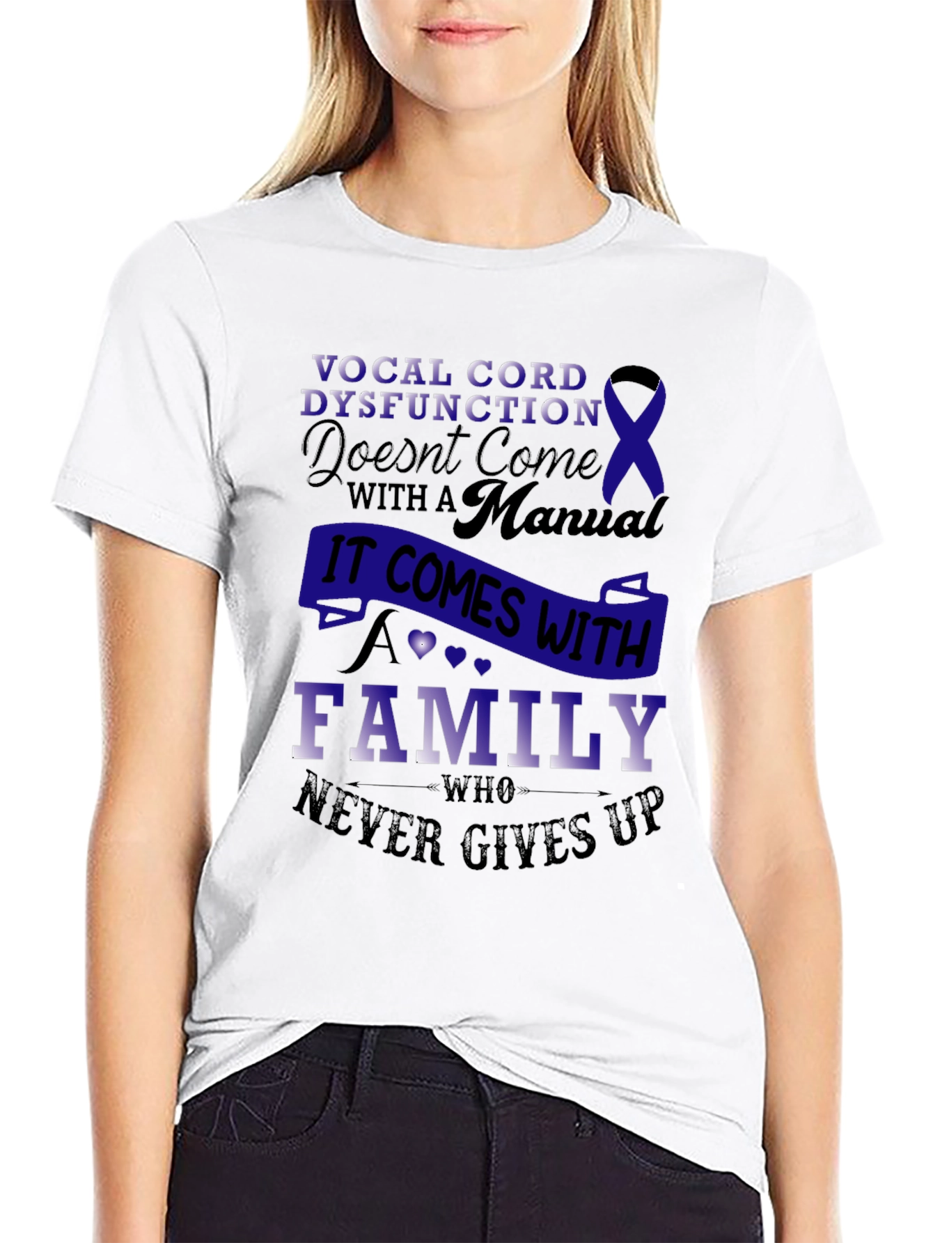 Vocal Cord Dysfunction Awareness T-Shirt