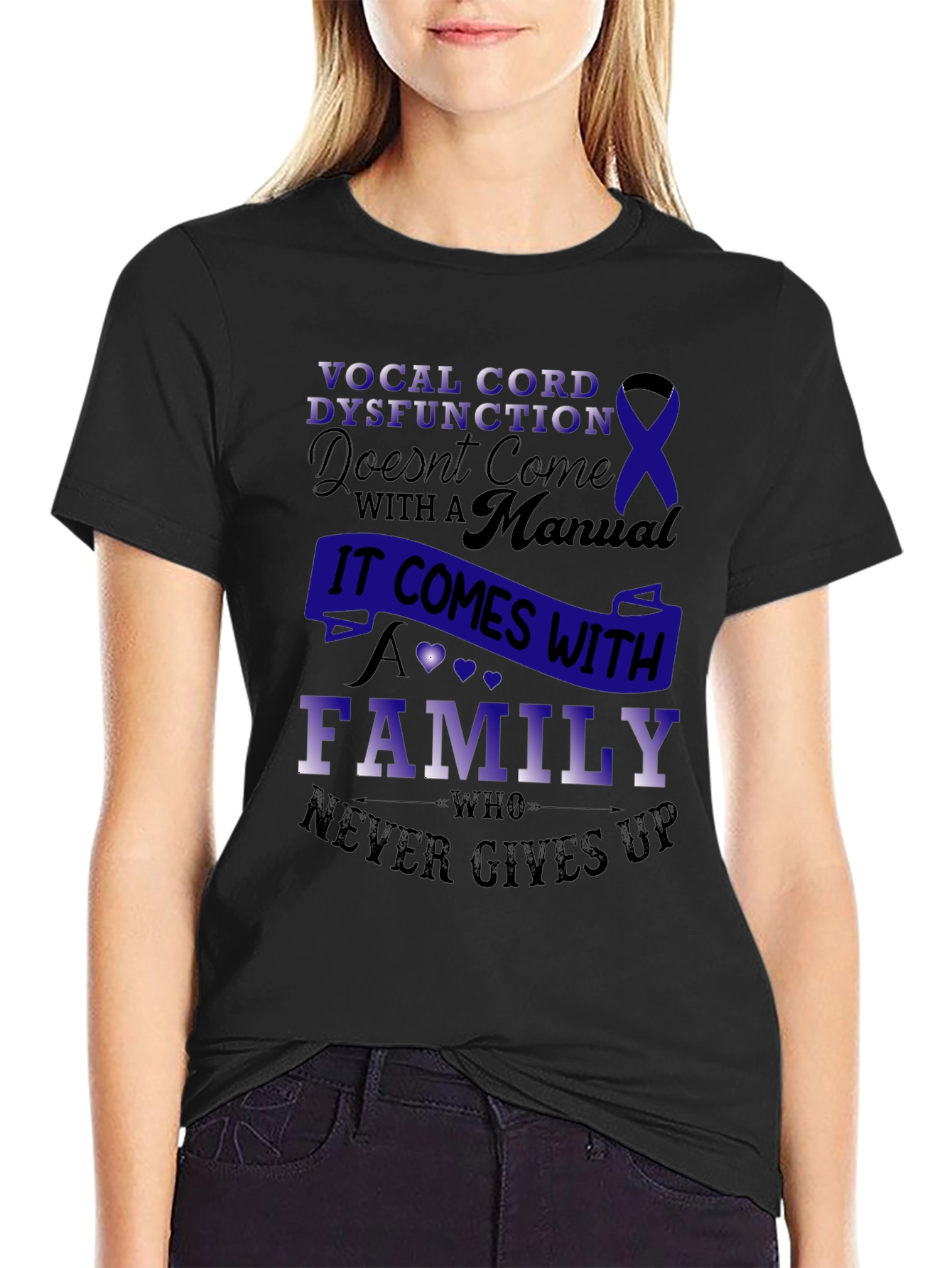 Vocal Cord Dysfunction Awareness T-Shirt