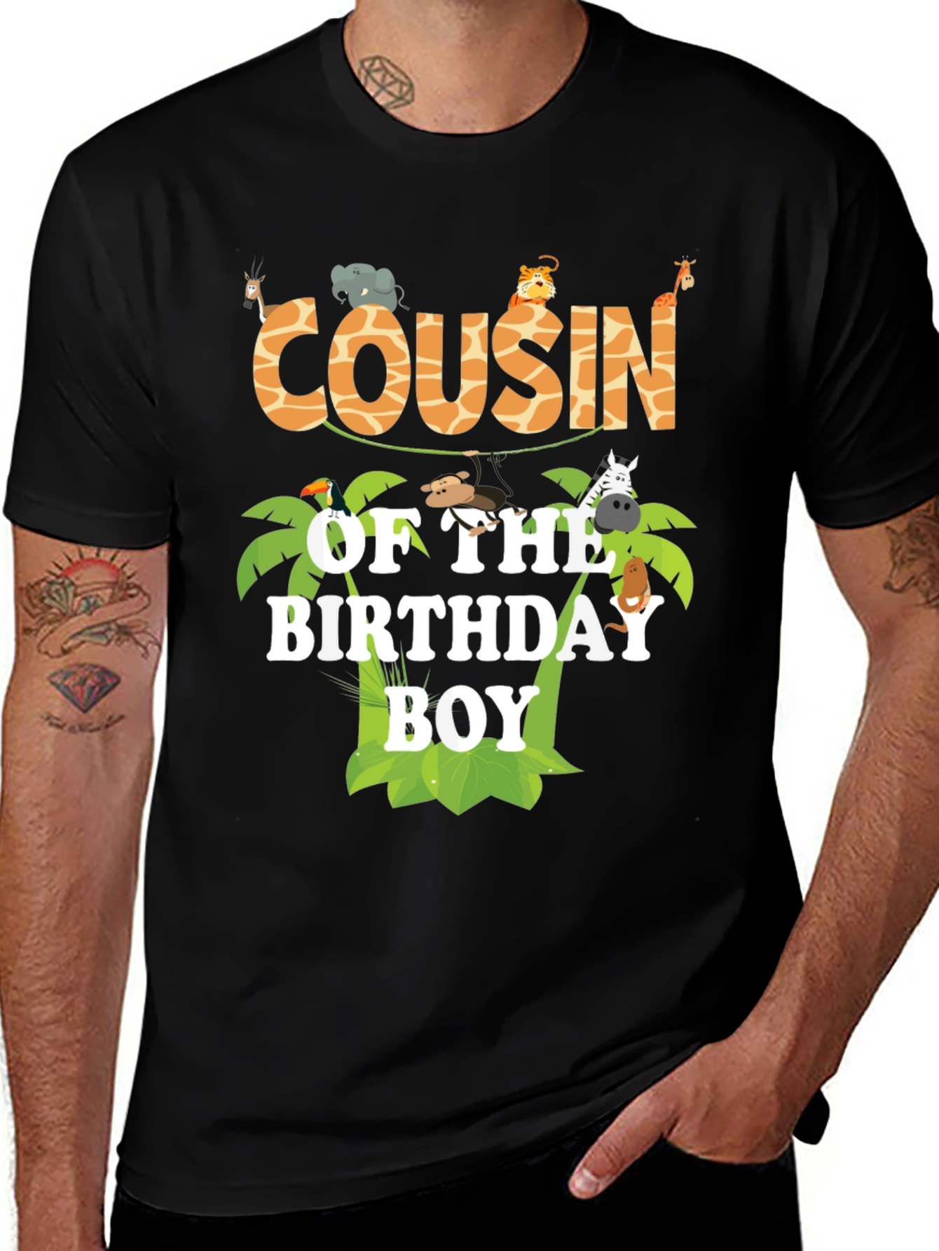 Cousin of the Birthday Boy Jungle Safari T-Shirt