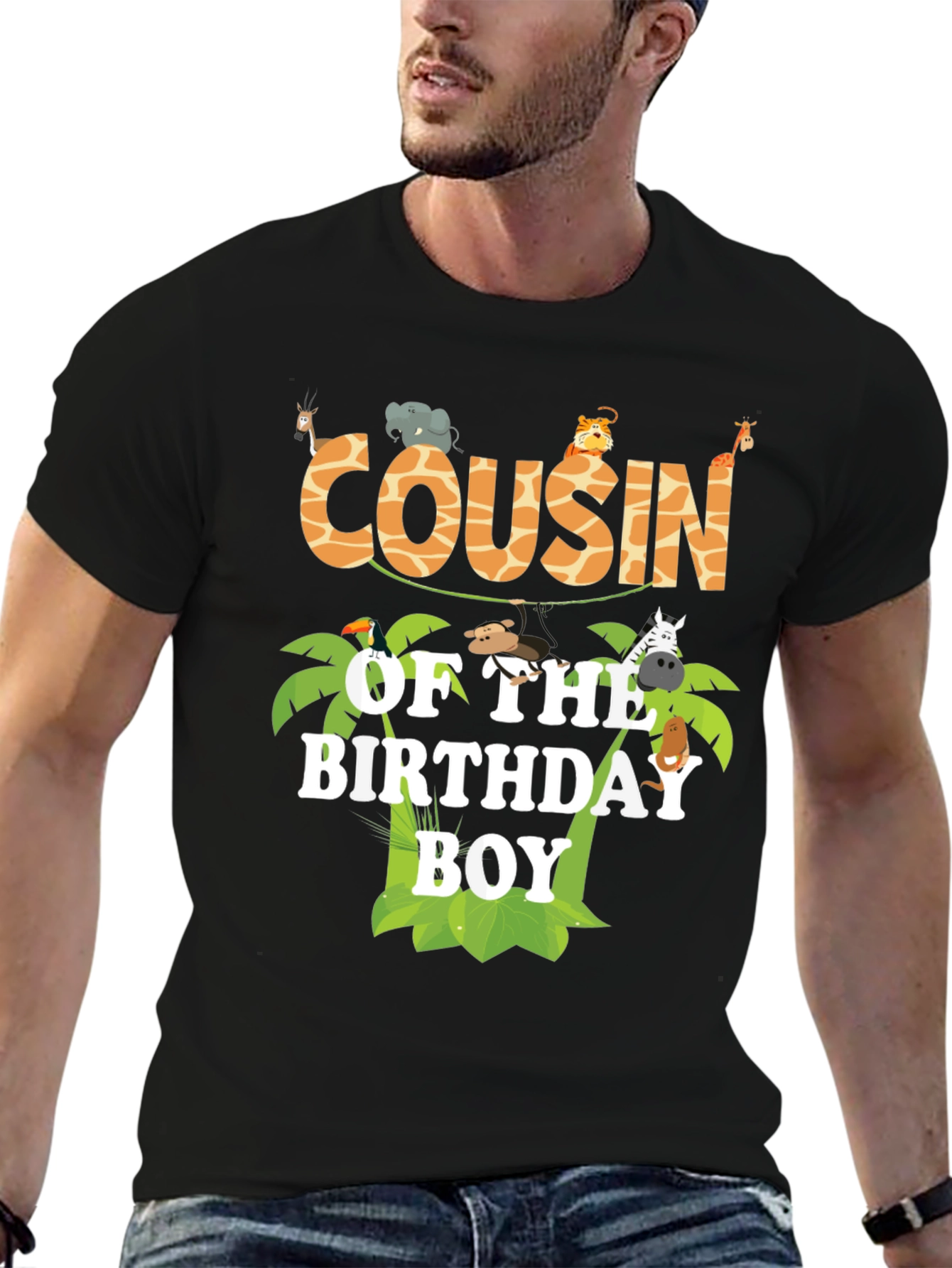 Cousin of the Birthday Boy Jungle Safari T-Shirt