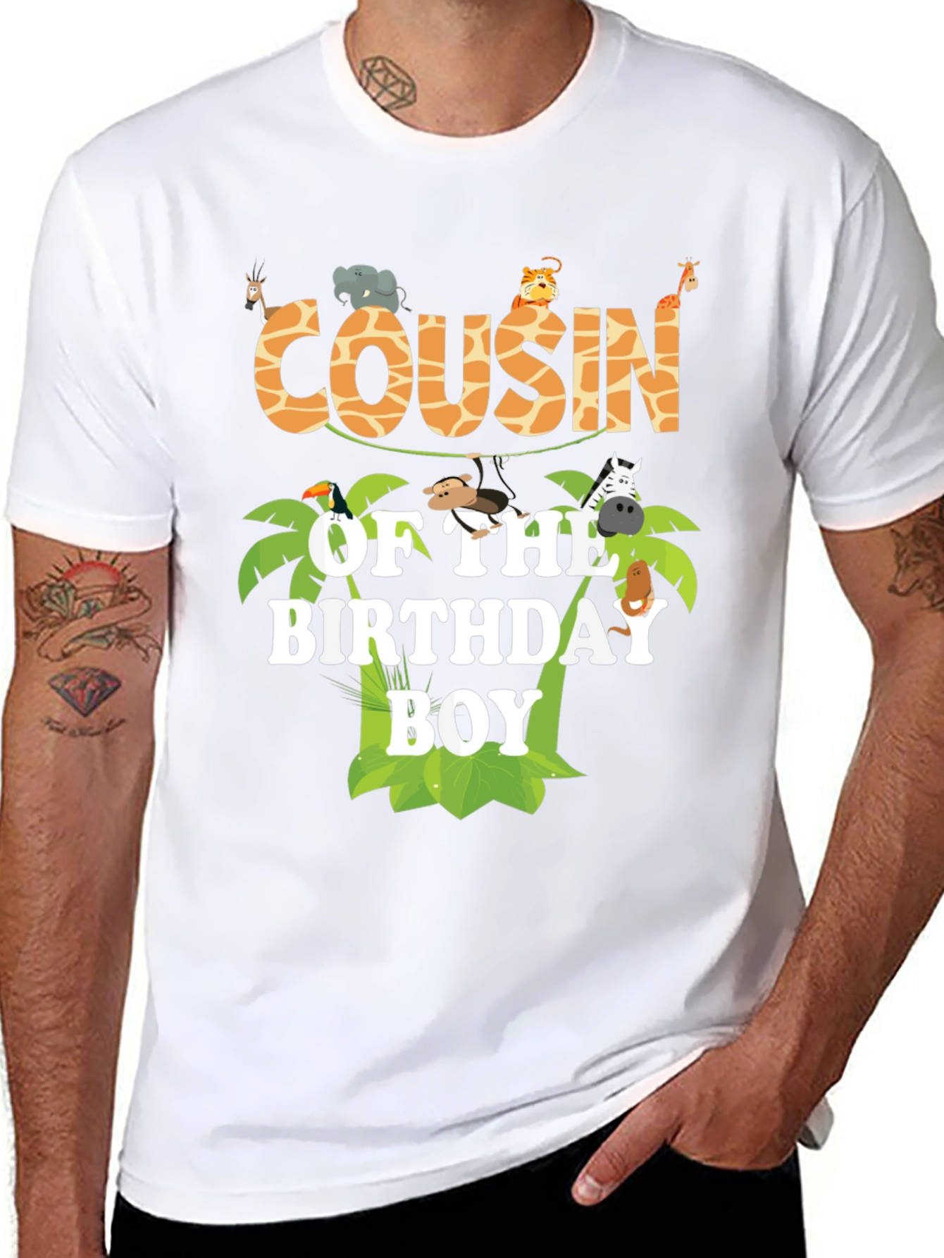 Cousin of the Birthday Boy Jungle Safari T-Shirt