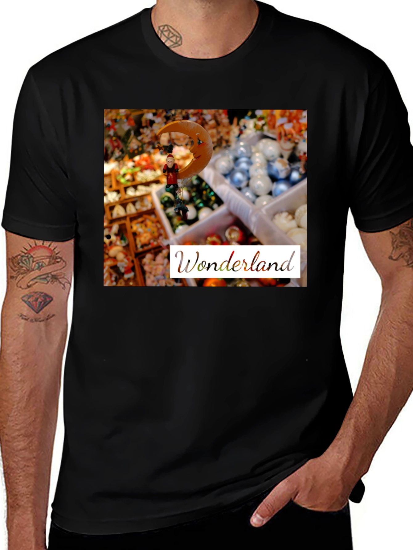Wonderland Graphic Tee - Unique Festive Design