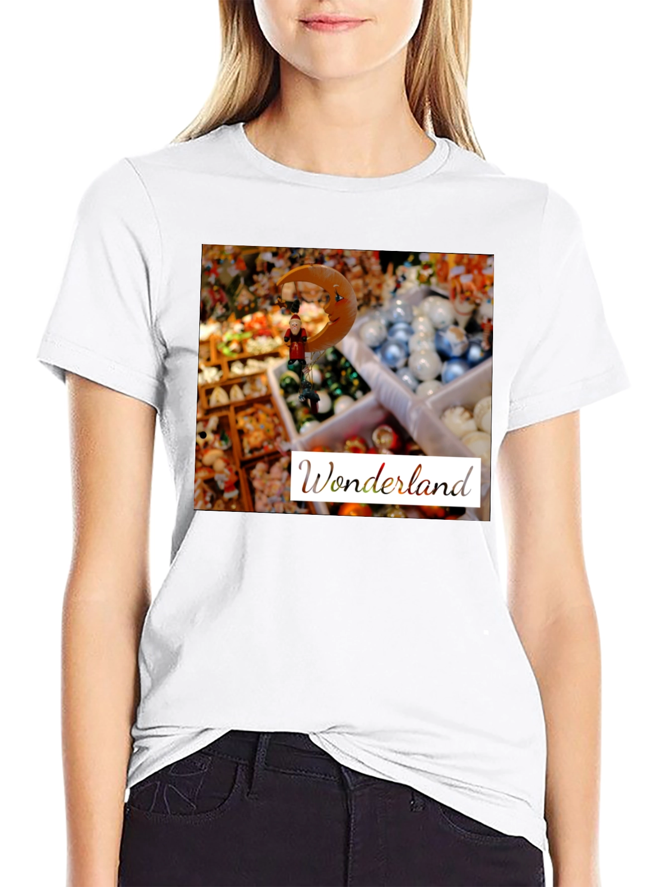 Wonderland Graphic Tee - Unique Festive Design