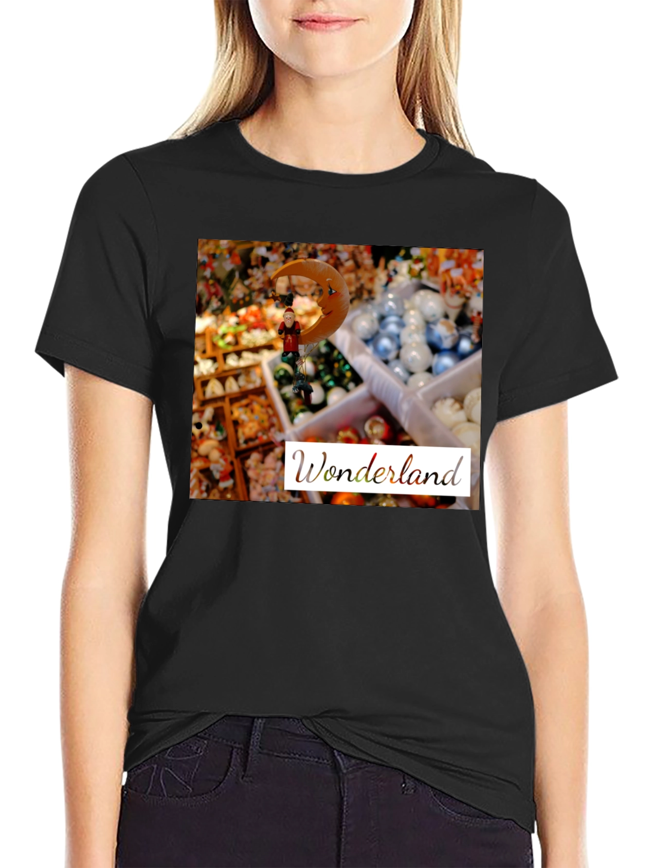 Wonderland Graphic Tee - Unique Festive Design