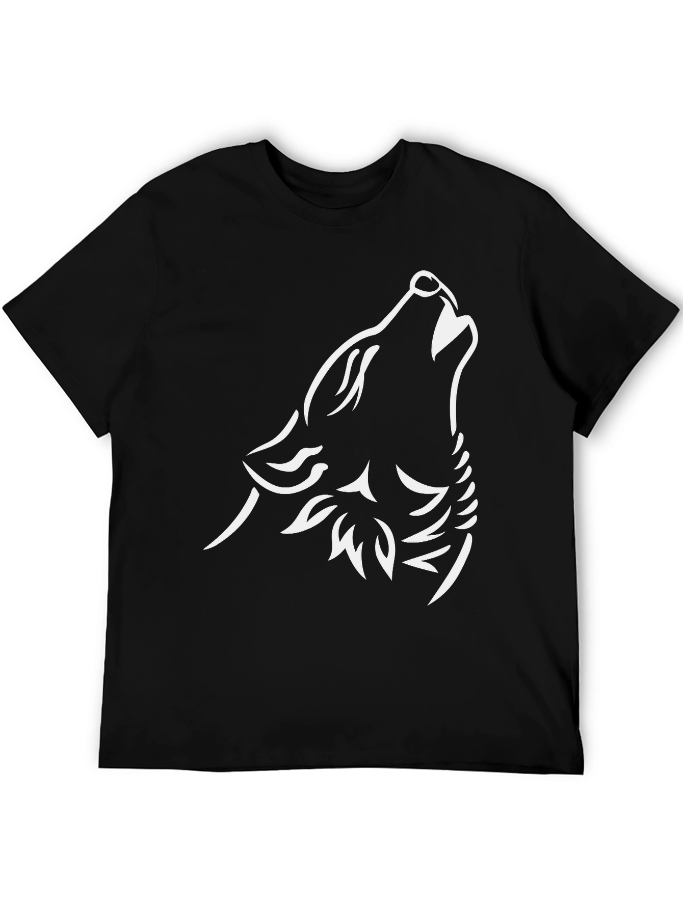 Black Wolf Howl Graphic Tee