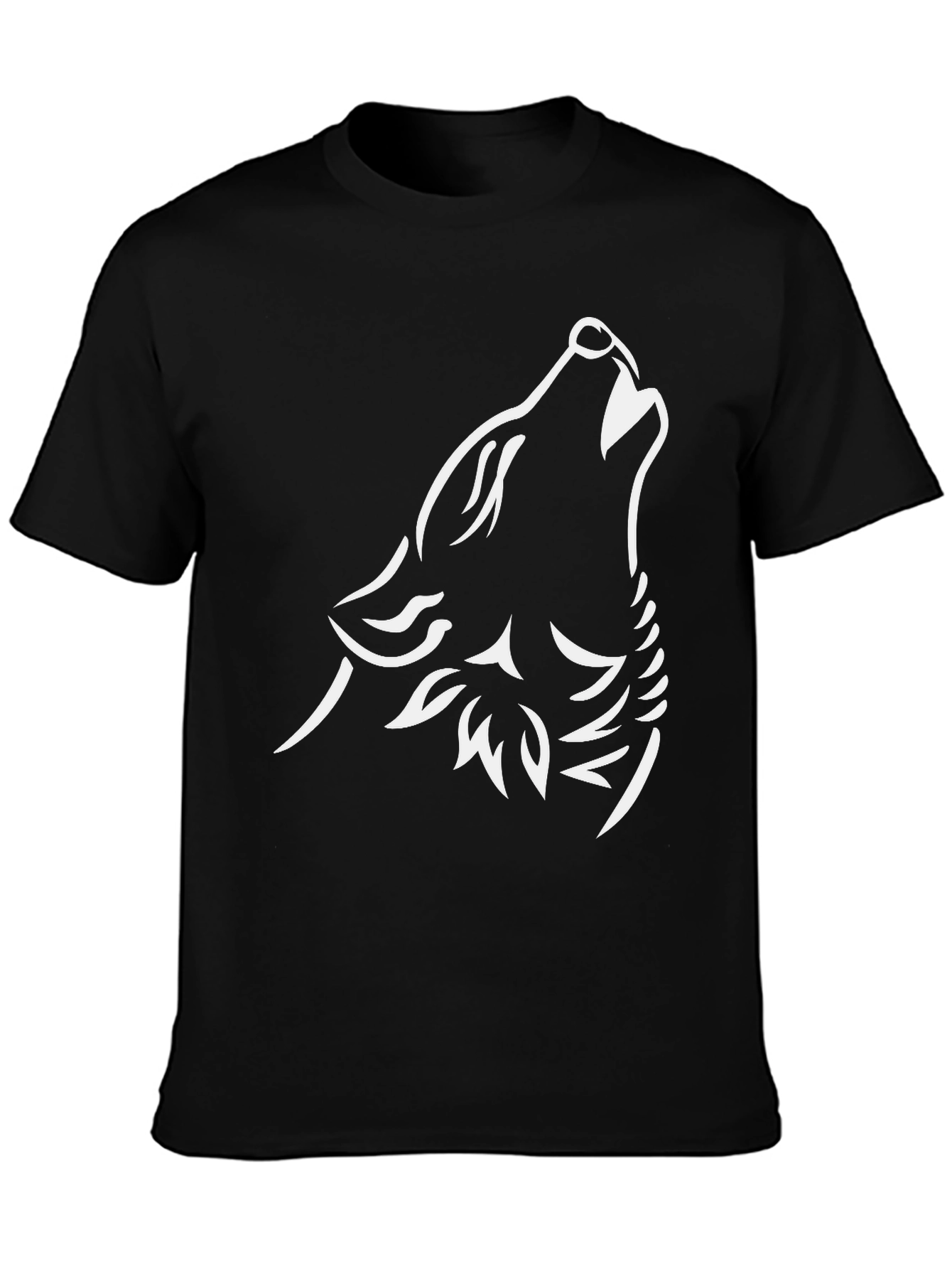 Black Wolf Howl Graphic Tee