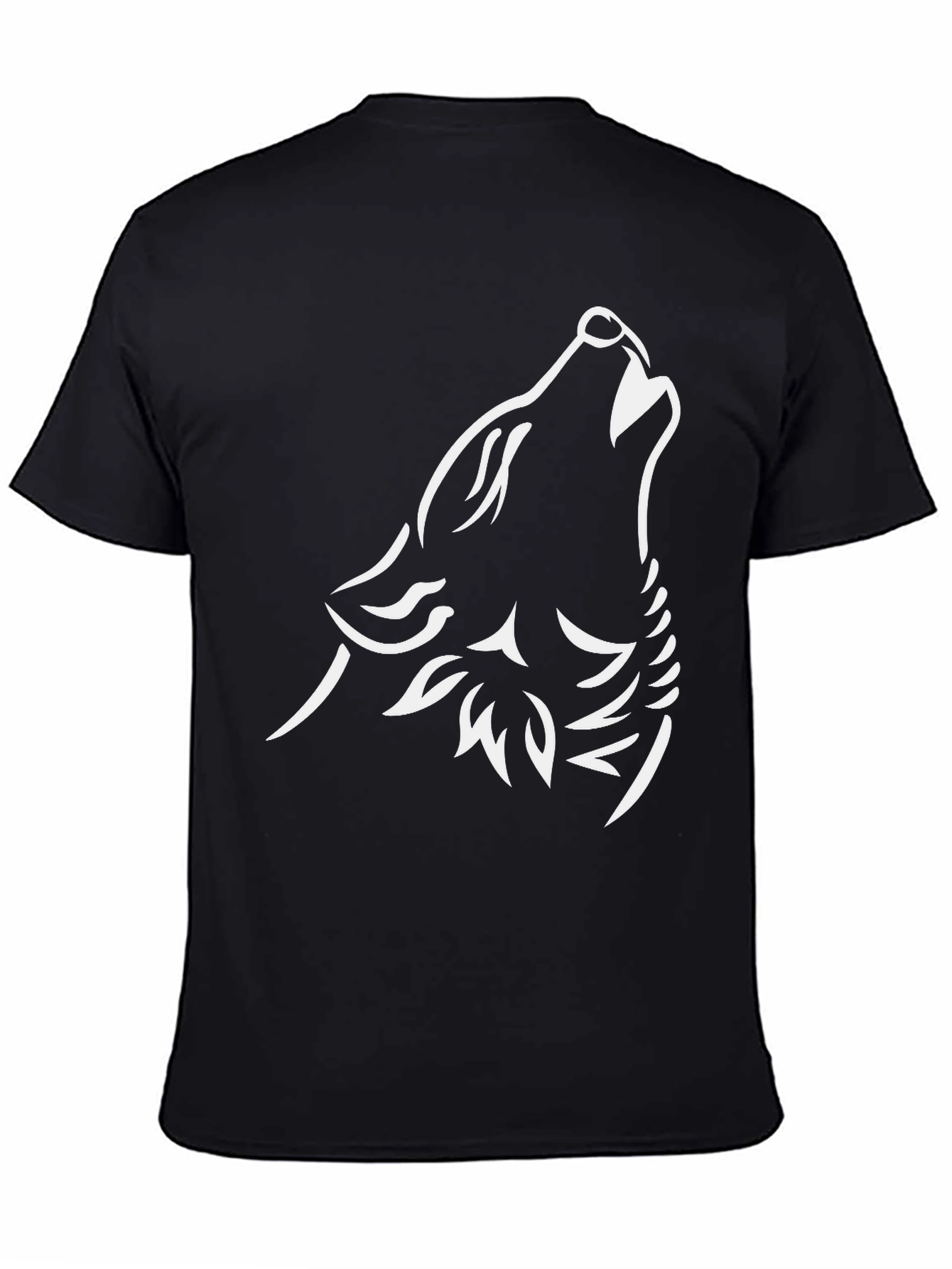 Black Wolf Howl Graphic Tee