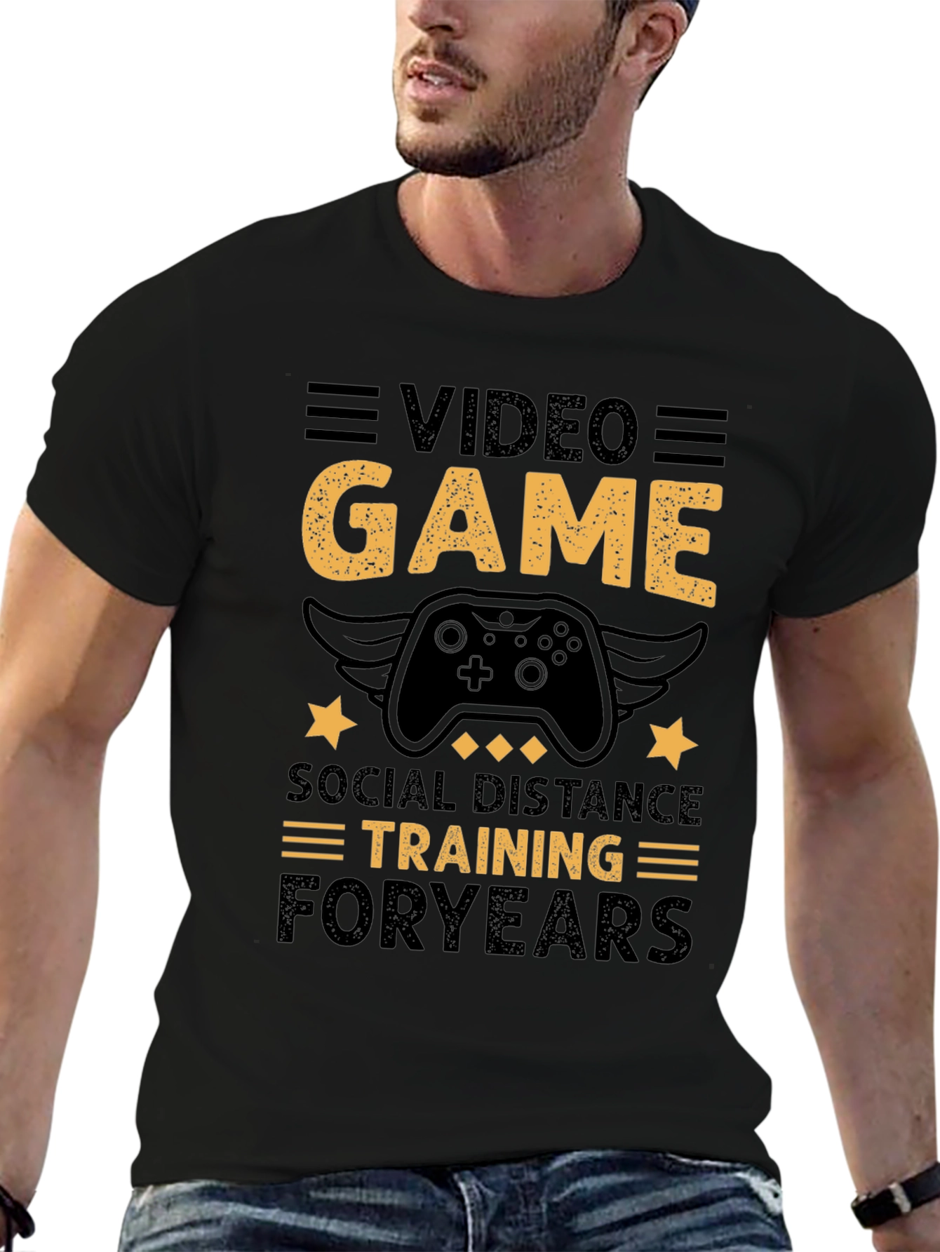 Video Game Social Distance Training T-Shirt