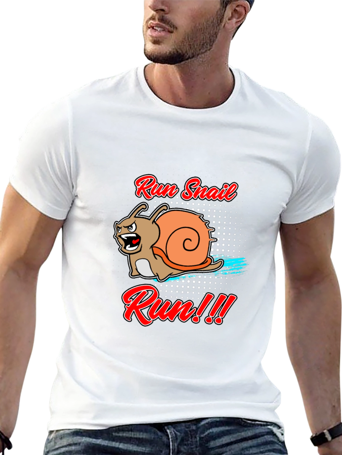 Run Snail Run T-Shirt - Funny Animal Tee