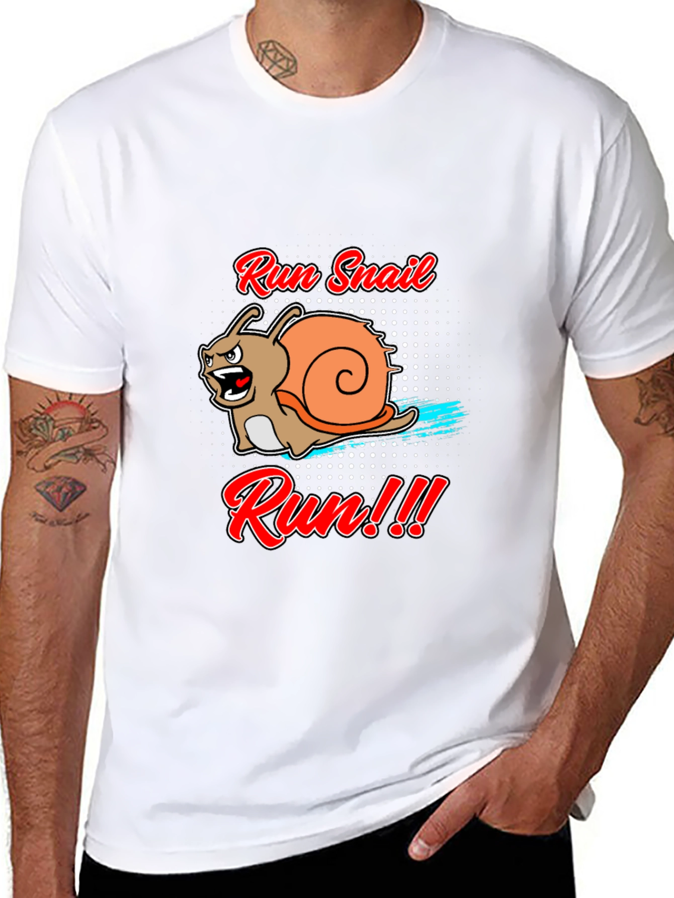Run Snail Run T-Shirt - Funny Animal Tee