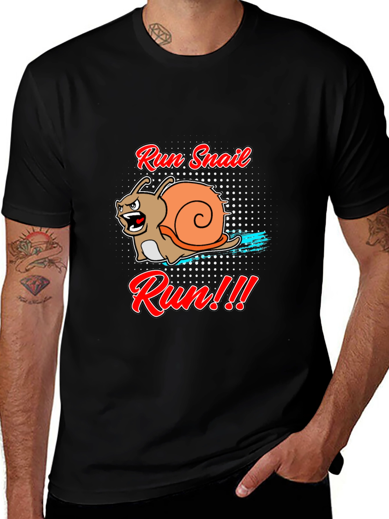 Run Snail Run T-Shirt - Funny Animal Tee