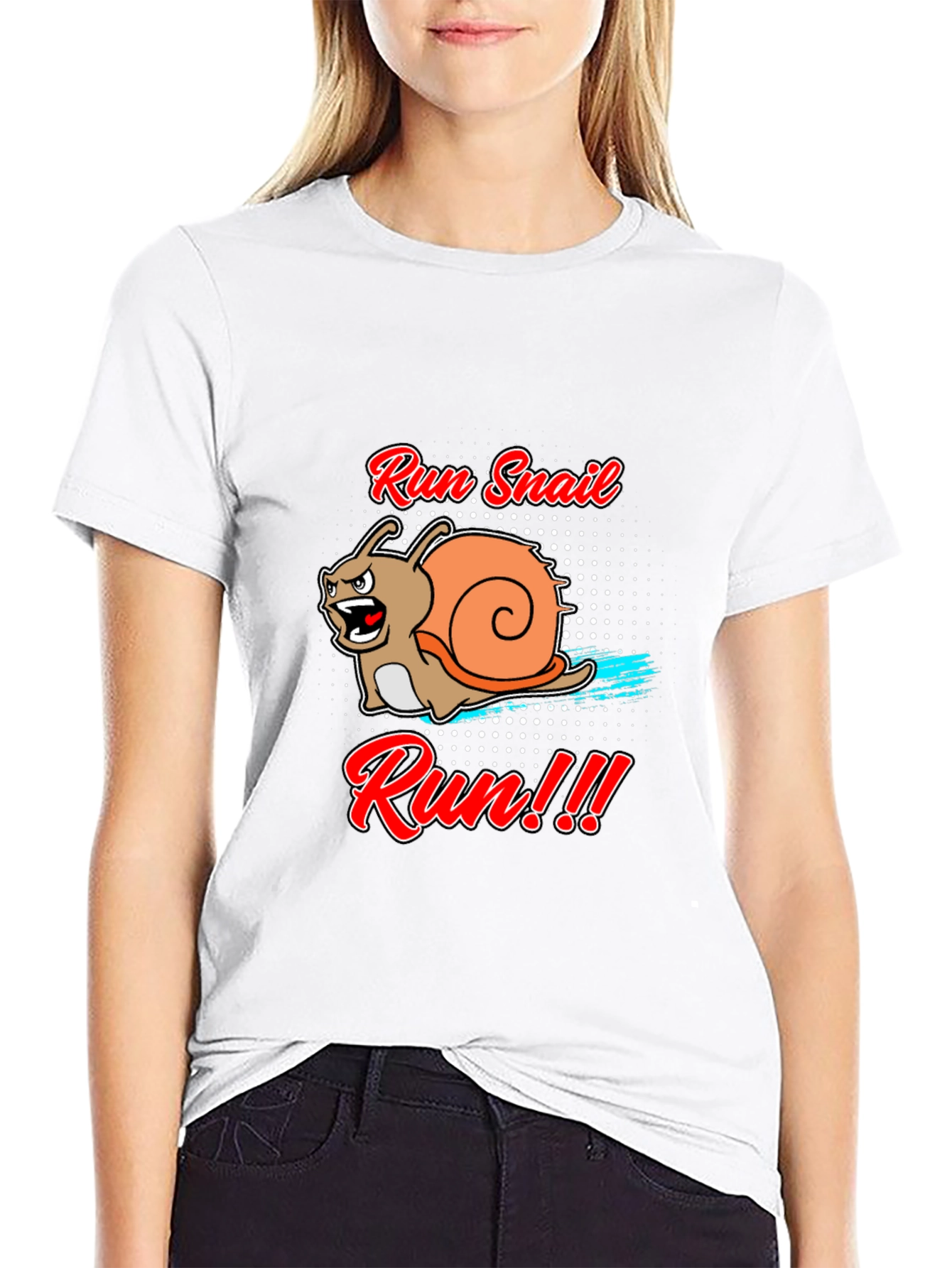Run Snail Run T-Shirt - Funny Animal Tee