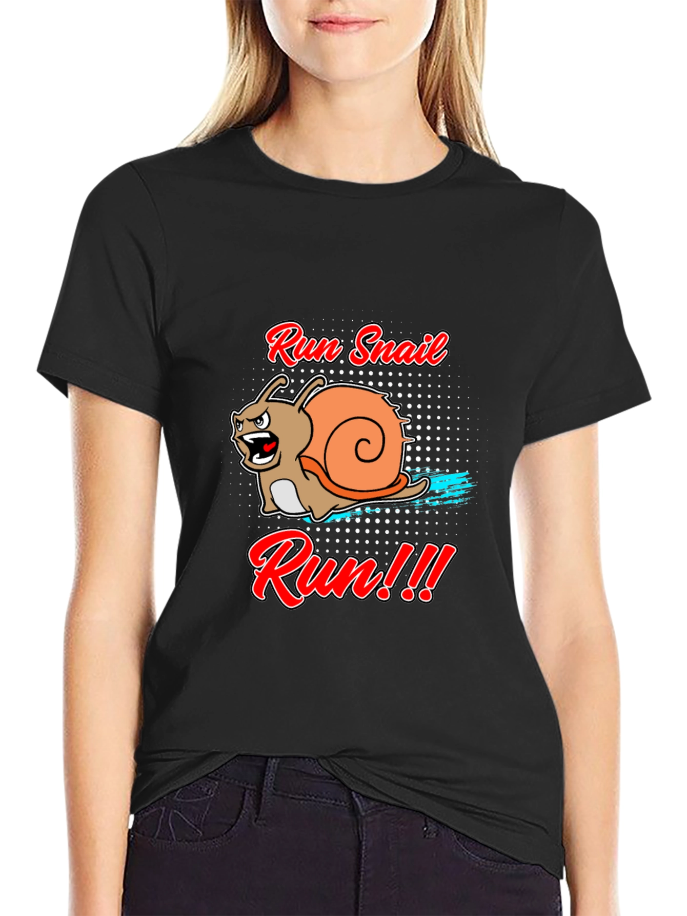 Run Snail Run T-Shirt - Funny Animal Tee