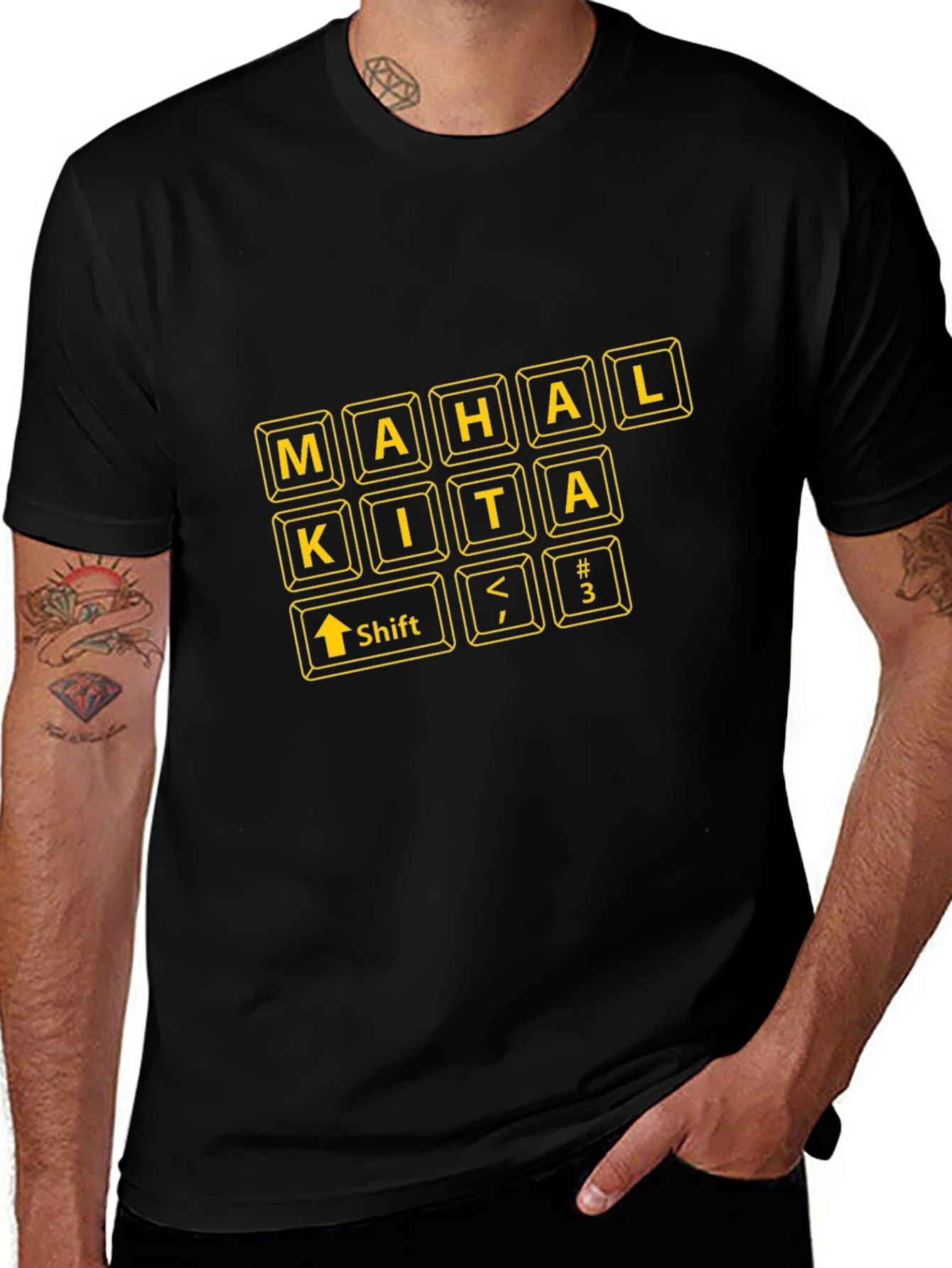 Mahal Kita Keyboard Tee - Filipino Love Shirt