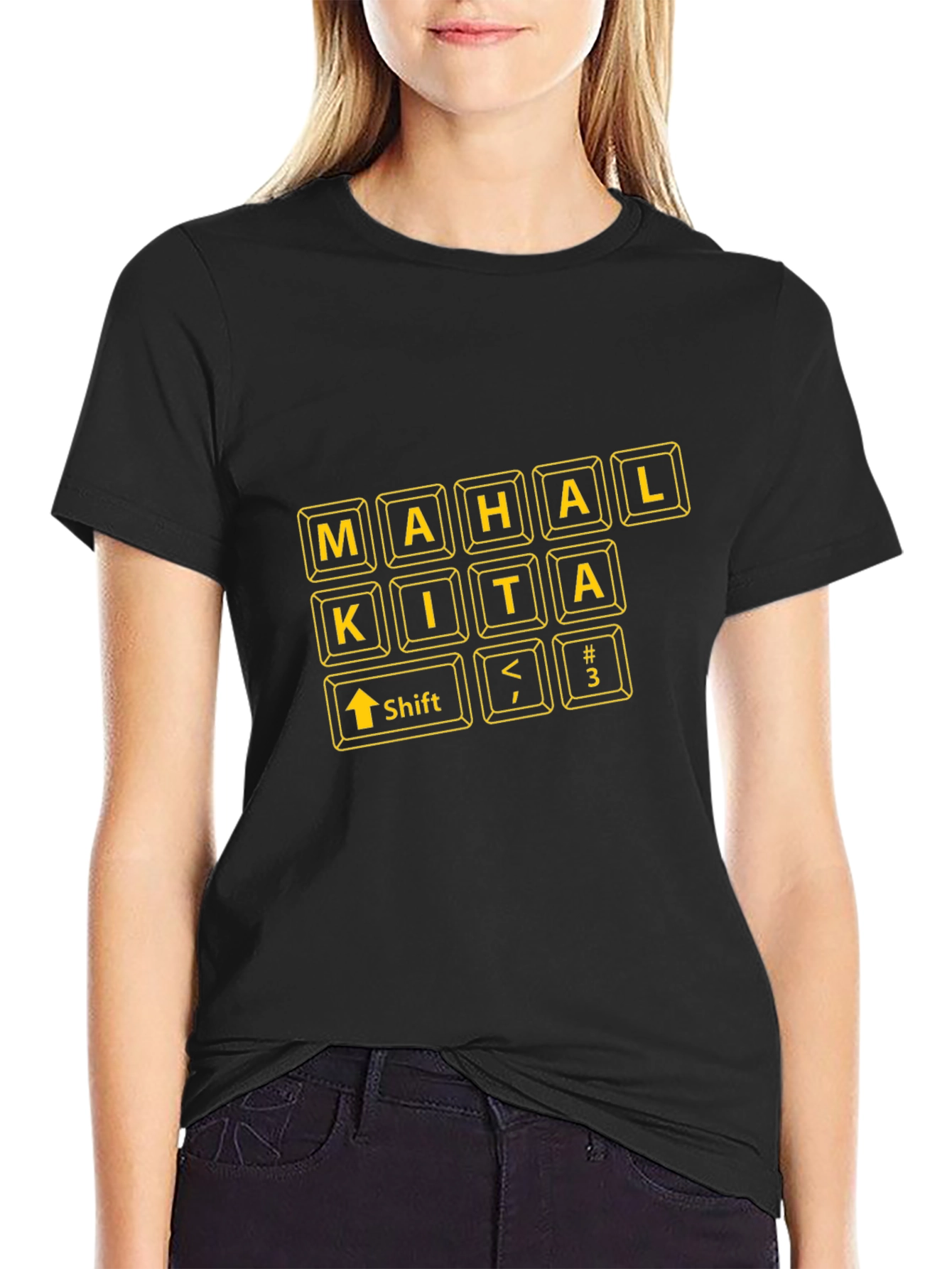 Mahal Kita Keyboard Tee - Filipino Love Shirt