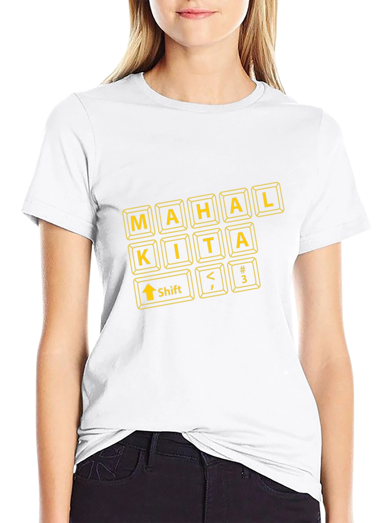Mahal Kita Keyboard Tee - Filipino Love Shirt