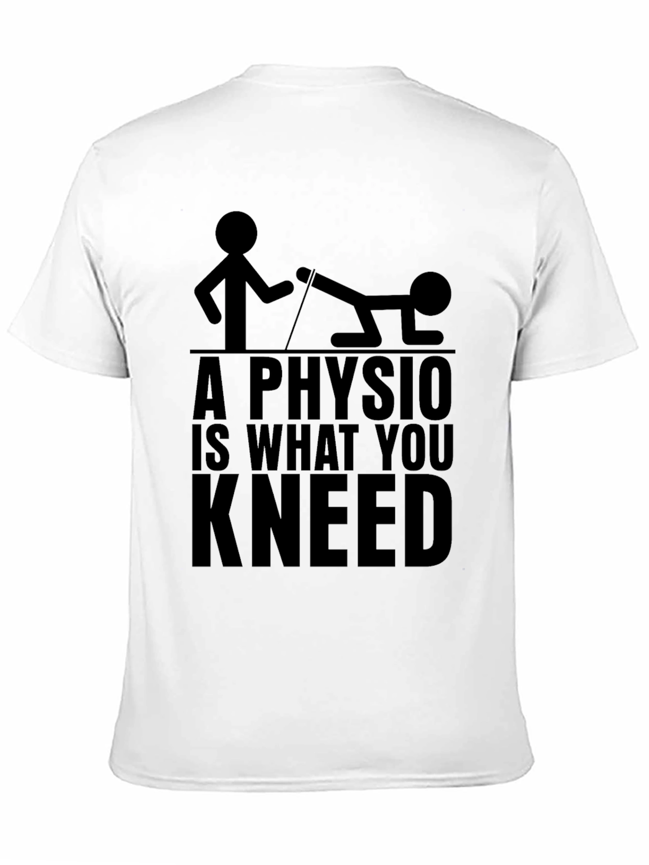 A Physio is What You Kneed Black T-Shirt
