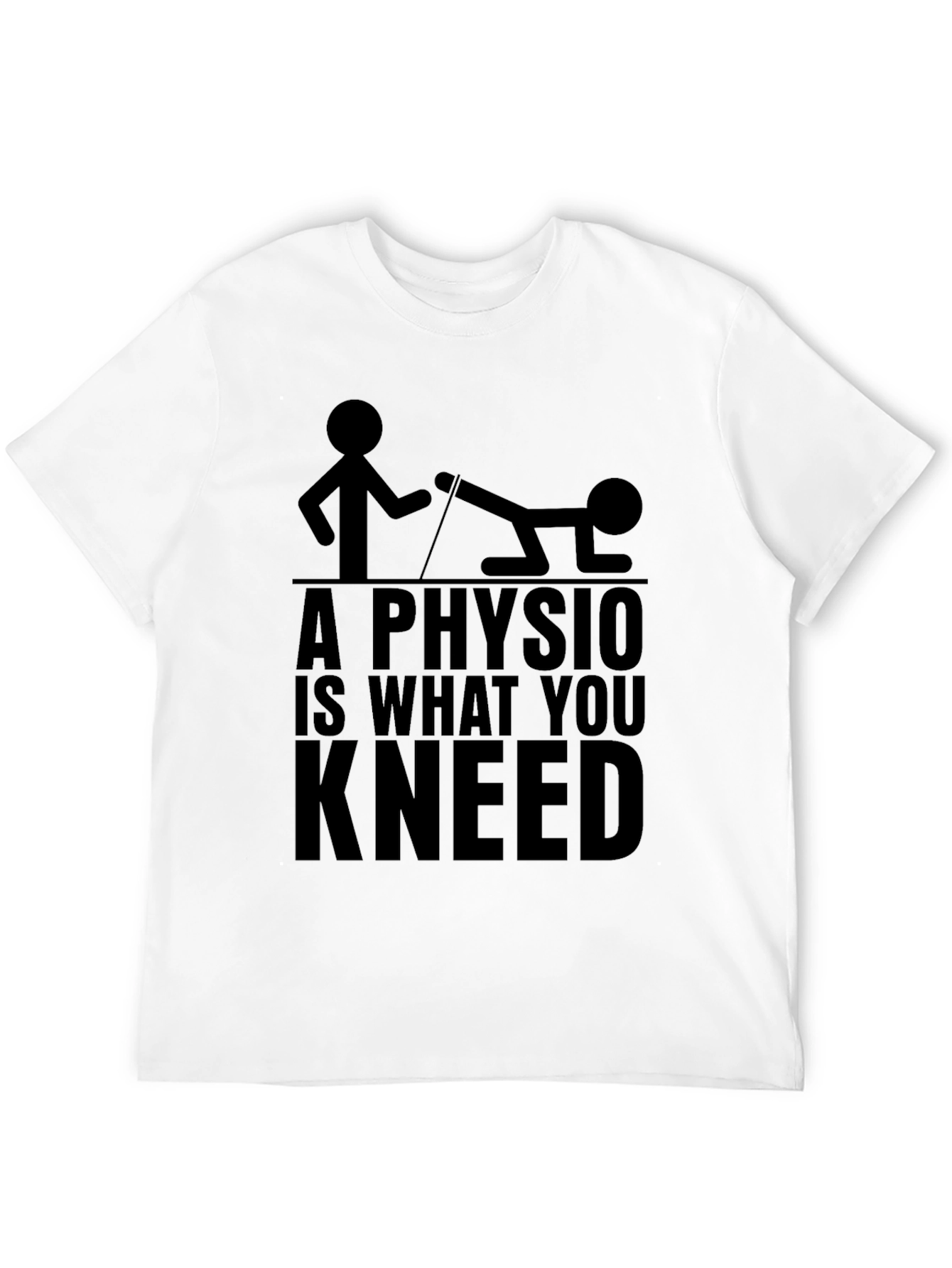 A Physio is What You Kneed Black T-Shirt
