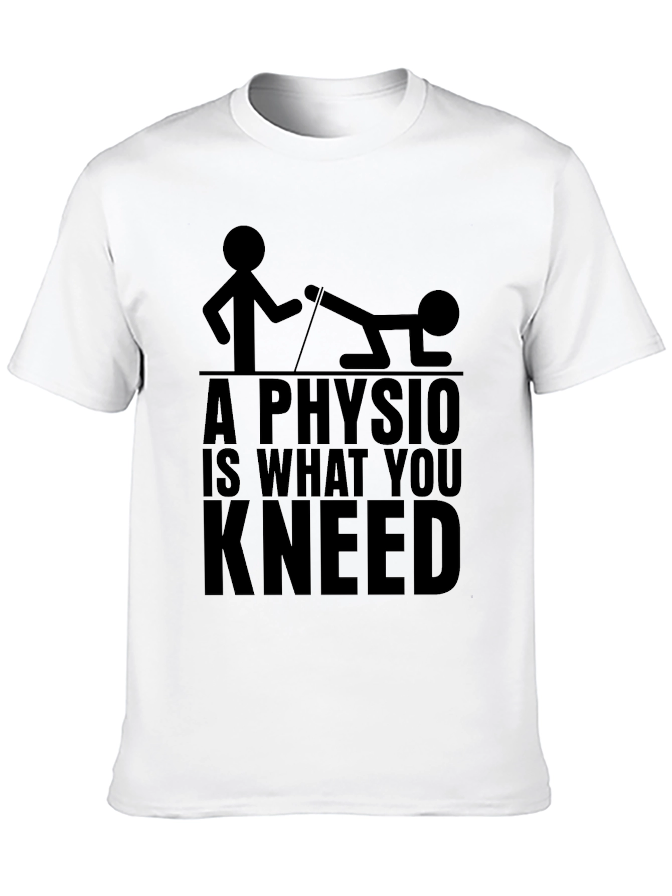 A Physio is What You Kneed Black T-Shirt
